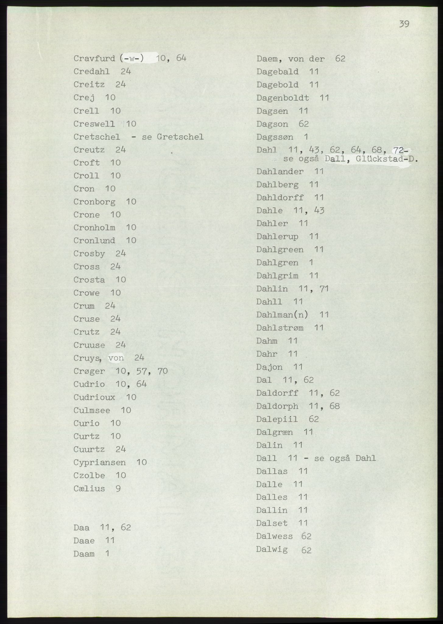 Lassens samlinger, RA/PA-0051, s. 39