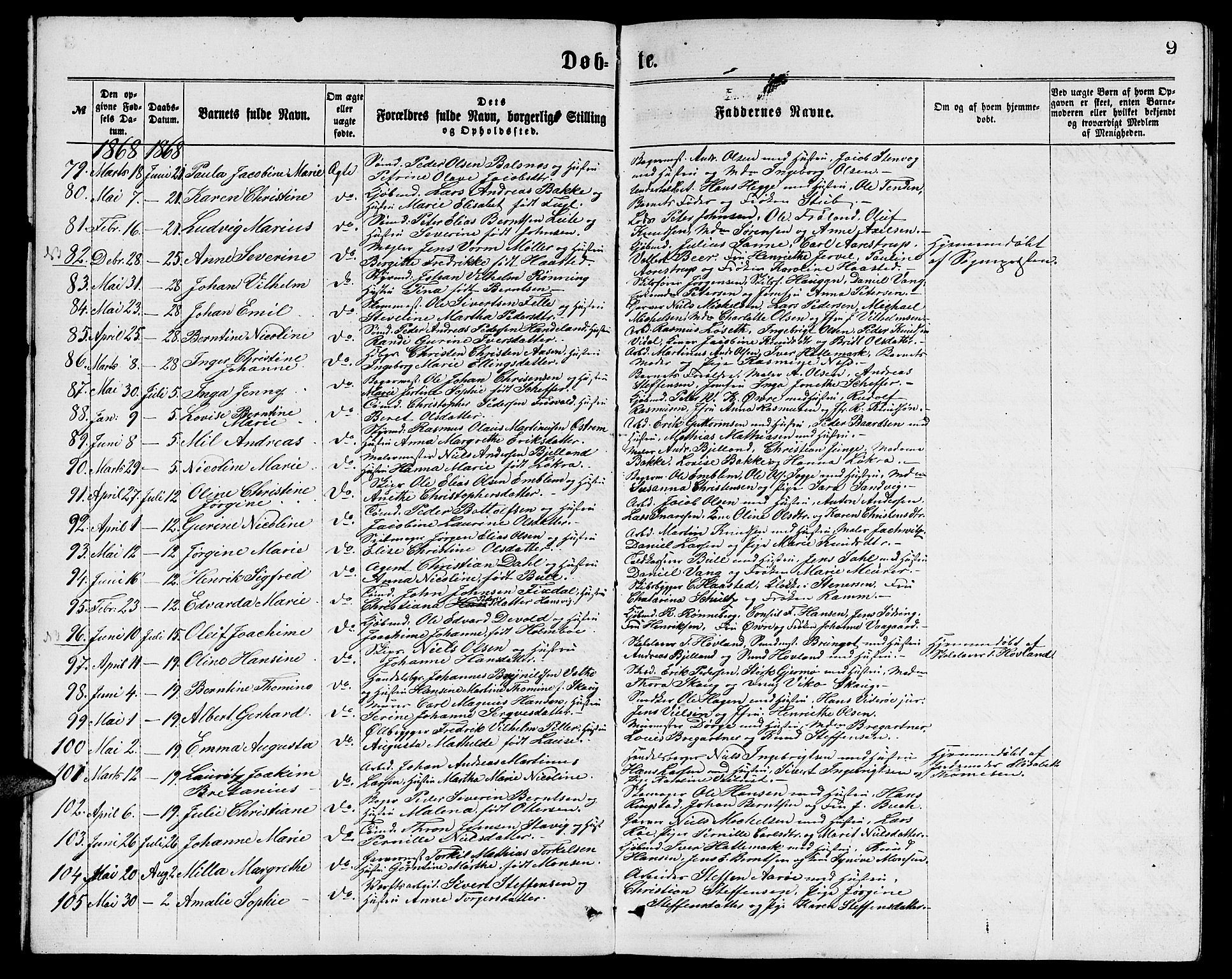 Ministerialprotokoller, klokkerbøker og fødselsregistre - Møre og Romsdal, AV/SAT-A-1454/529/L0465: Klokkerbok nr. 529C02, 1868-1877, s. 9