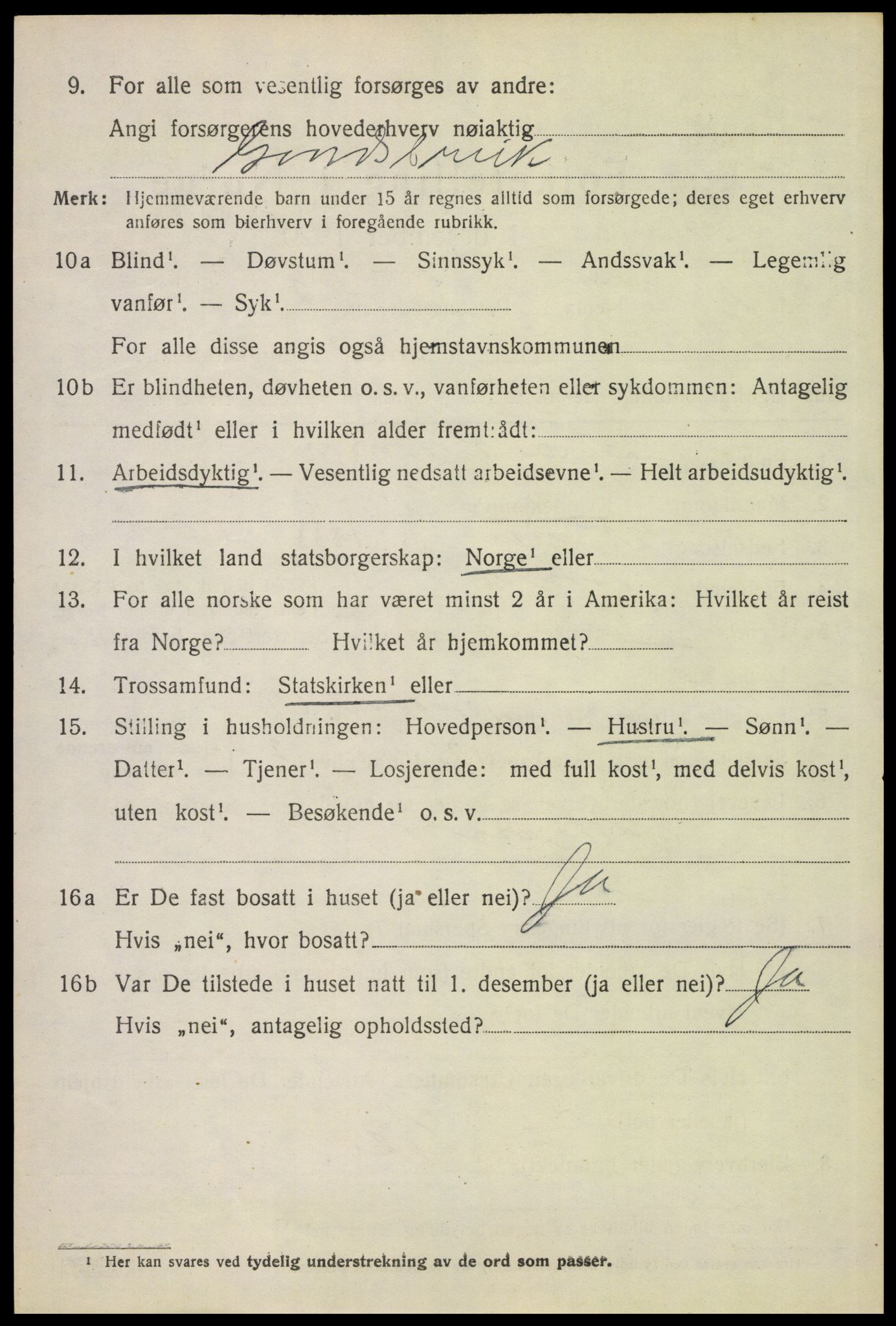 SAH, Folketelling 1920 for 0423 Grue herred, 1920, s. 3286