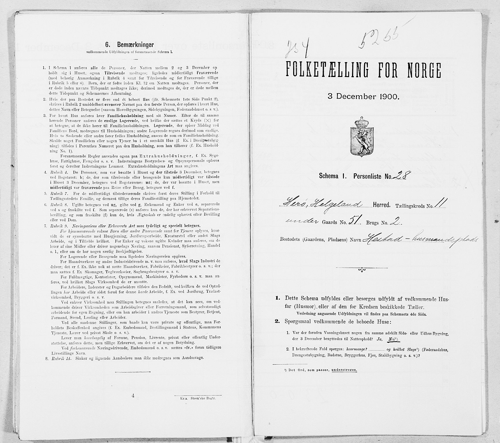 SAT, Folketelling 1900 for 1818 Herøy herred, 1900, s. 1076