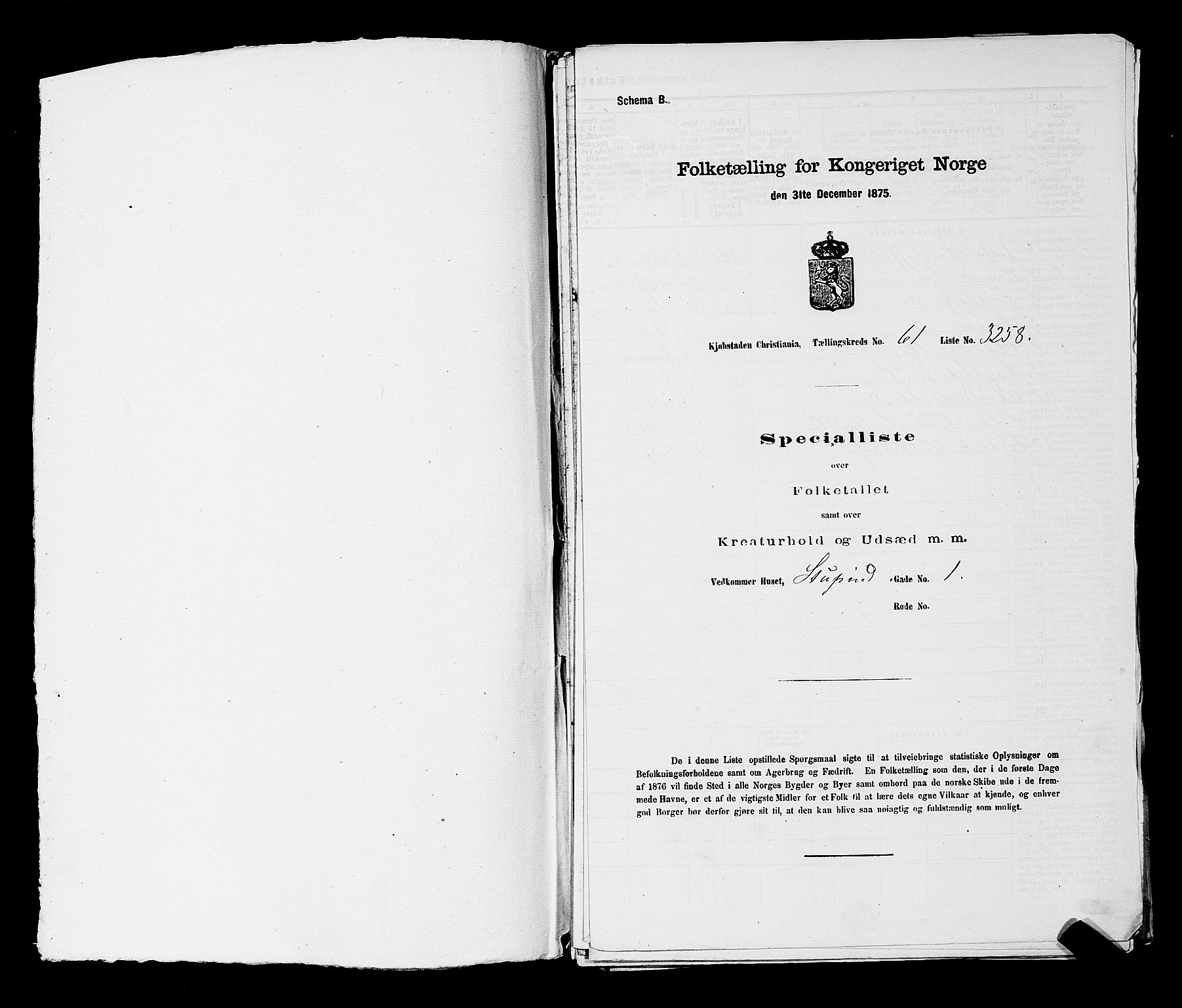 RA, Folketelling 1875 for 0301 Kristiania kjøpstad, 1875, s. 8983