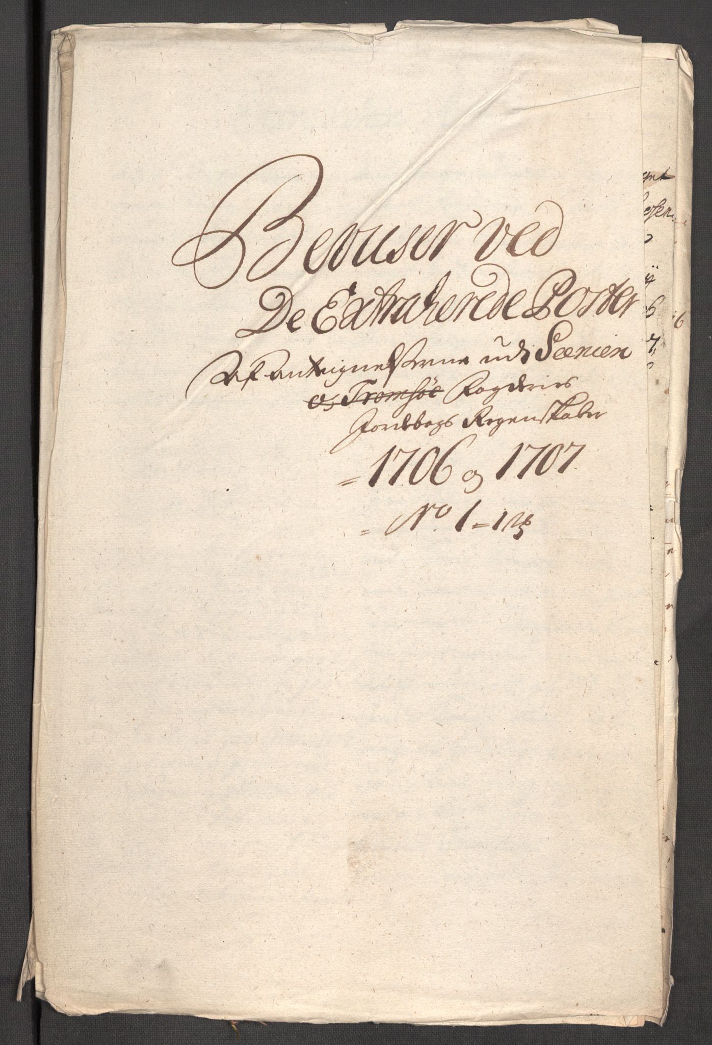 Rentekammeret inntil 1814, Reviderte regnskaper, Fogderegnskap, AV/RA-EA-4092/R68/L4756: Fogderegnskap Senja og Troms, 1705-1707, s. 511