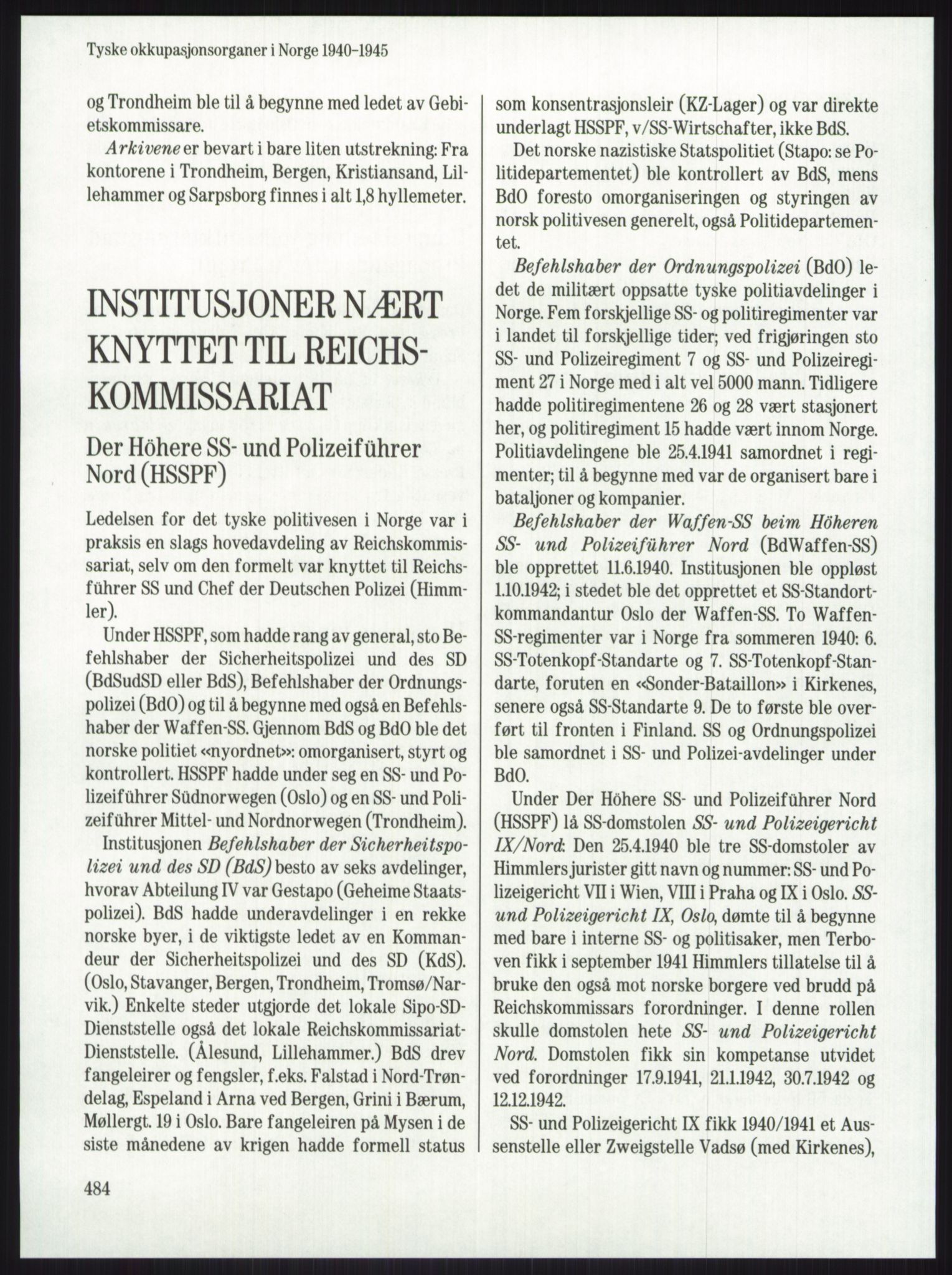 Publikasjoner utgitt av Arkivverket, PUBL/PUBL-001/A/0001: Knut Johannessen, Ole Kolsrud og Dag Mangset (red.): Håndbok for Riksarkivet (1992), 1992, s. 484