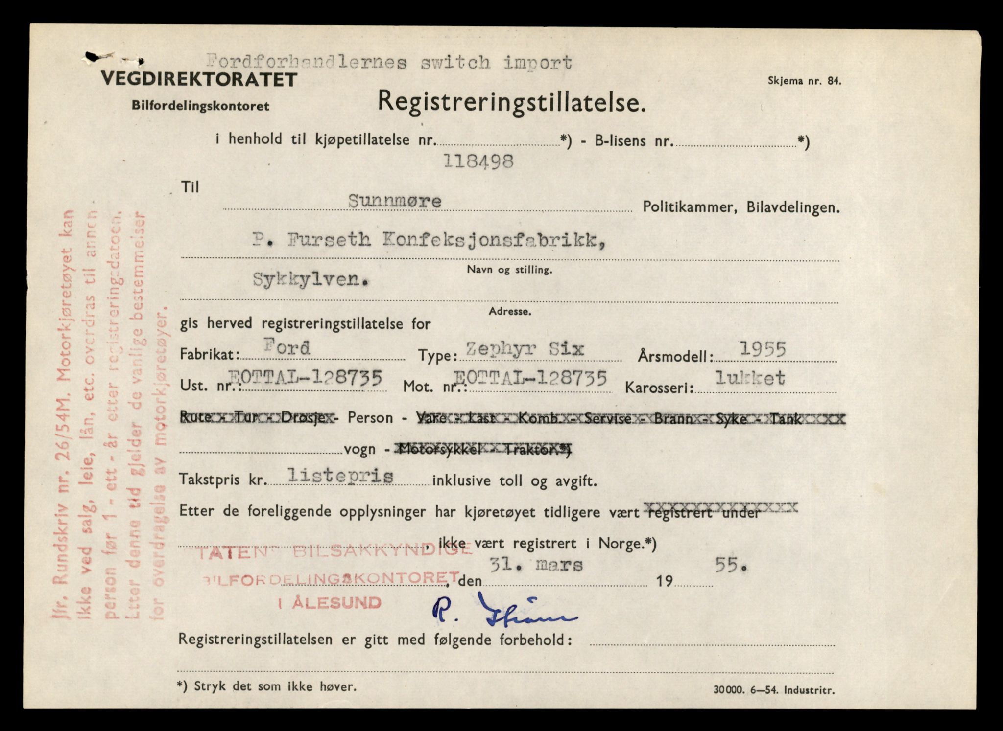 Møre og Romsdal vegkontor - Ålesund trafikkstasjon, AV/SAT-A-4099/F/Fe/L0048: Registreringskort for kjøretøy T 14721 - T 14863, 1927-1998, s. 387