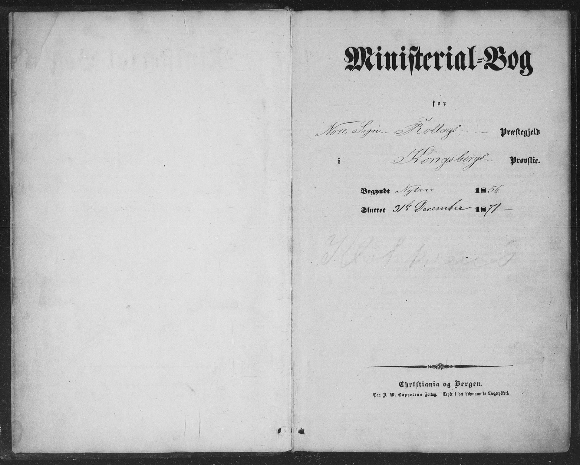 Nore kirkebøker, SAKO/A-238/F/Fa/L0002: Ministerialbok nr. I 2, 1856-1871