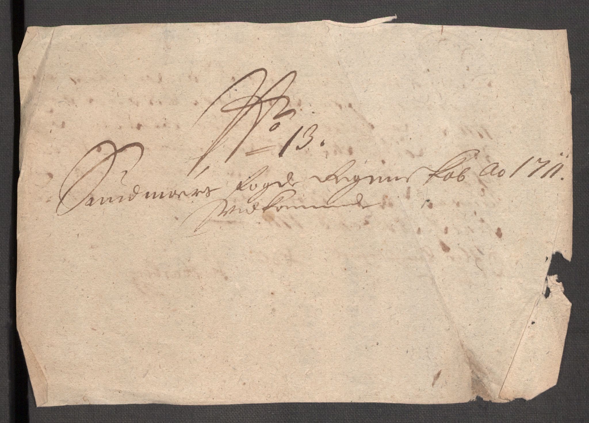 Rentekammeret inntil 1814, Reviderte regnskaper, Fogderegnskap, RA/EA-4092/R54/L3564: Fogderegnskap Sunnmøre, 1711, s. 135