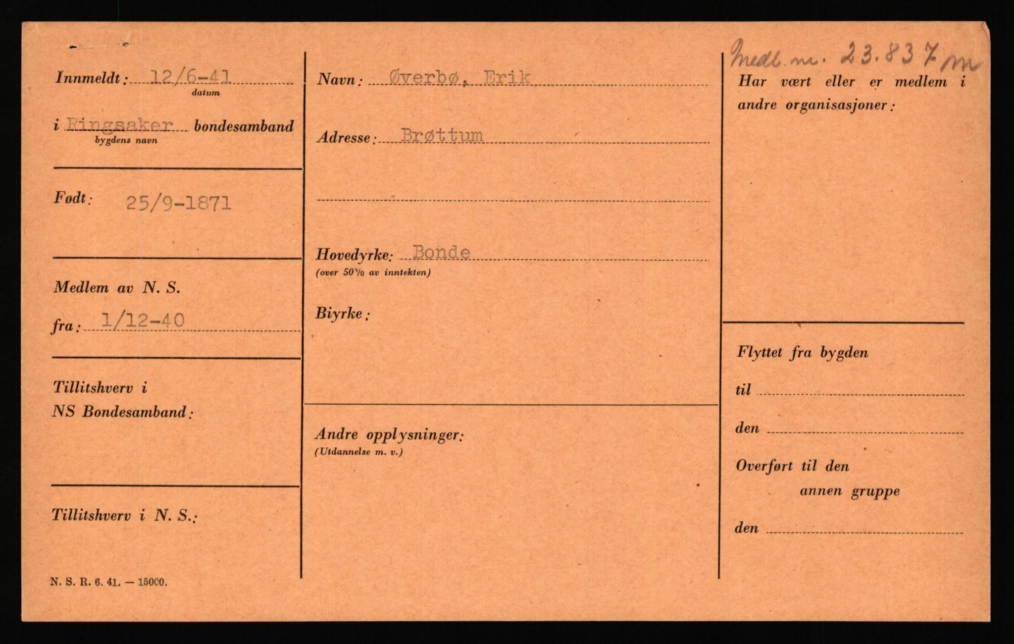 Landssvikarkivet, Hamar politikammer, AV/RA-S-3138-09/D/Dd, 1945-1946, s. 19