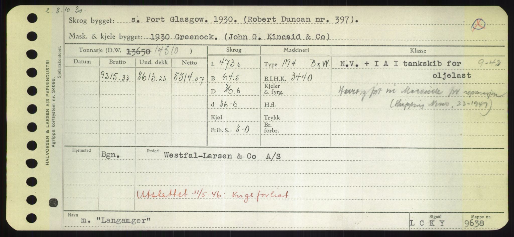 Sjøfartsdirektoratet med forløpere, Skipsmålingen, AV/RA-S-1627/H/Hd/L0022: Fartøy, L-Lia, s. 159