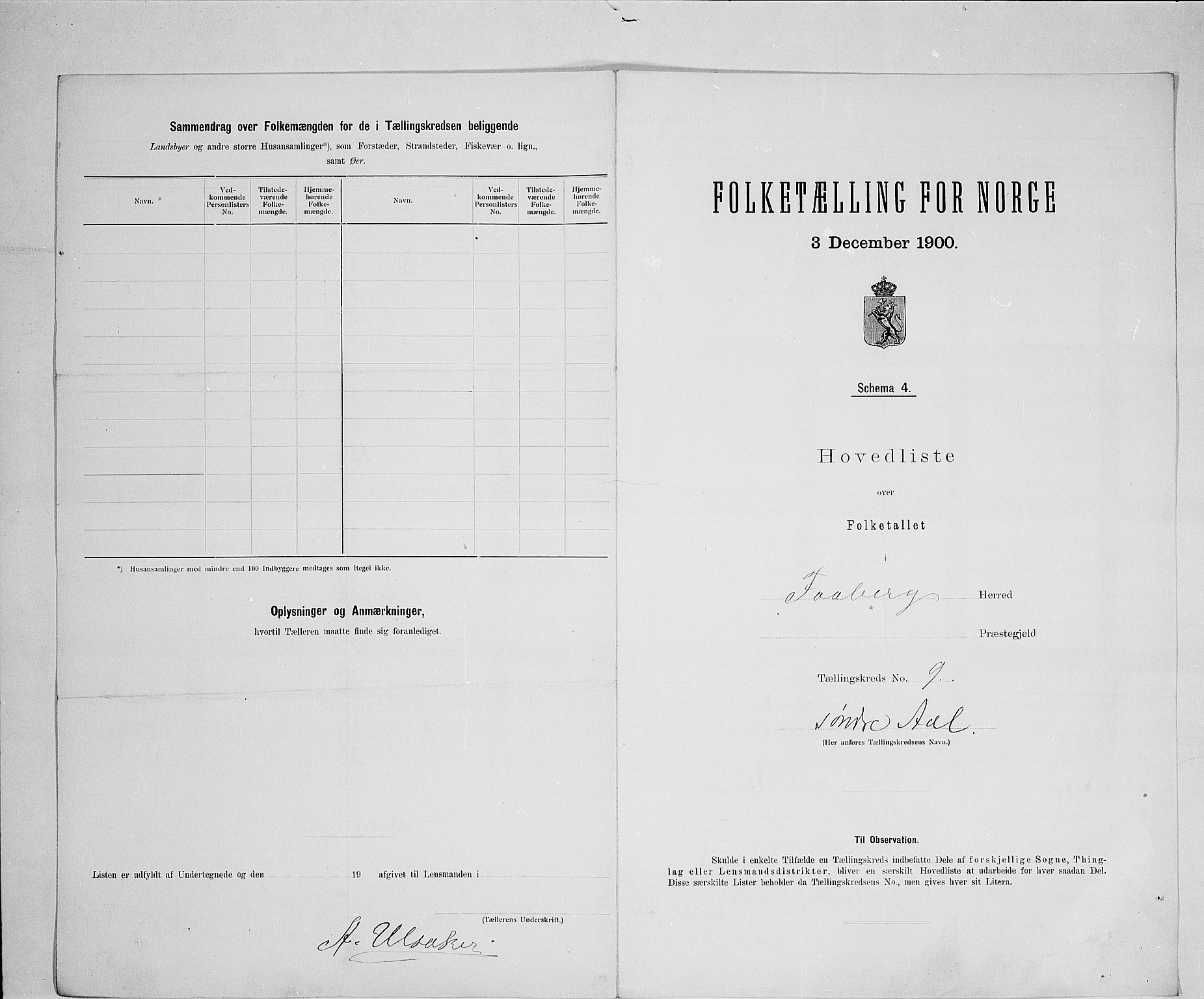 SAH, Folketelling 1900 for 0524 Fåberg herred, 1900, s. 48