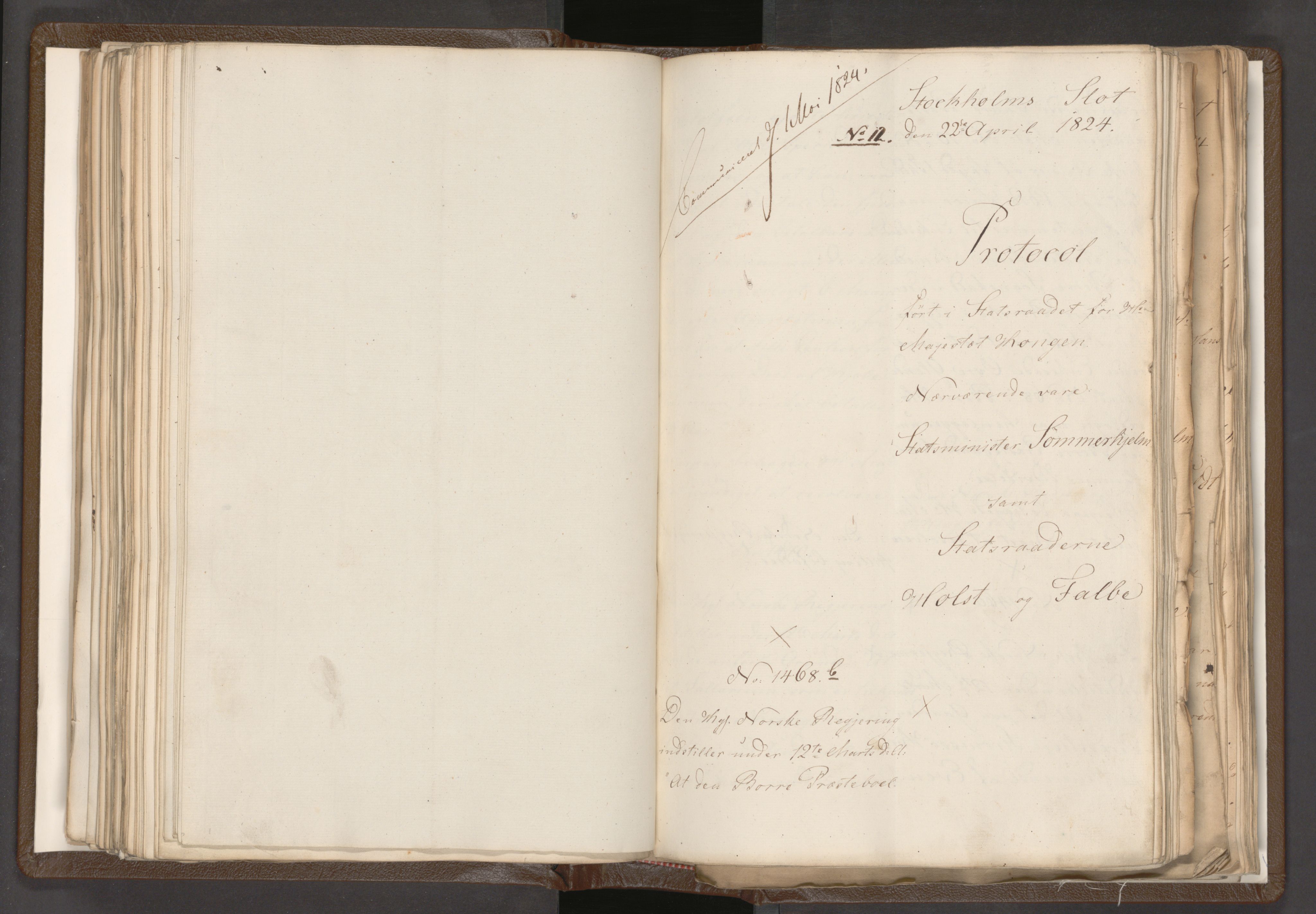 Statsrådssekretariatet, AV/RA-S-1001/A/Ab/L0018: Kgl. res. nr. 1112-1753, 1. halvår, 1824