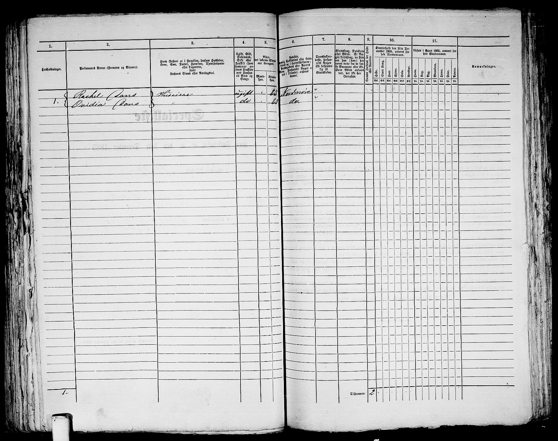 RA, Folketelling 1865 for 1601 Trondheim kjøpstad, 1865, s. 316