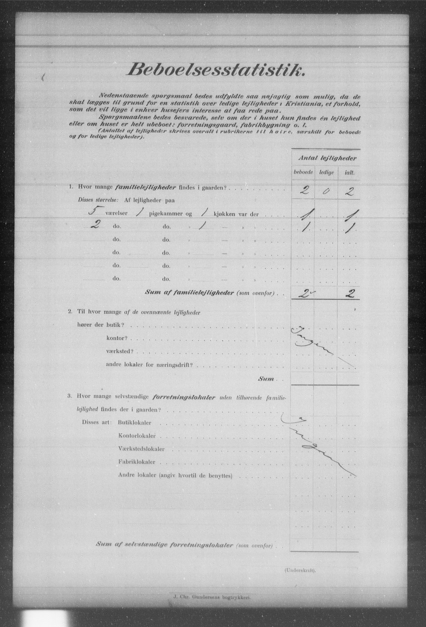 OBA, Kommunal folketelling 31.12.1903 for Kristiania kjøpstad, 1903, s. 3829
