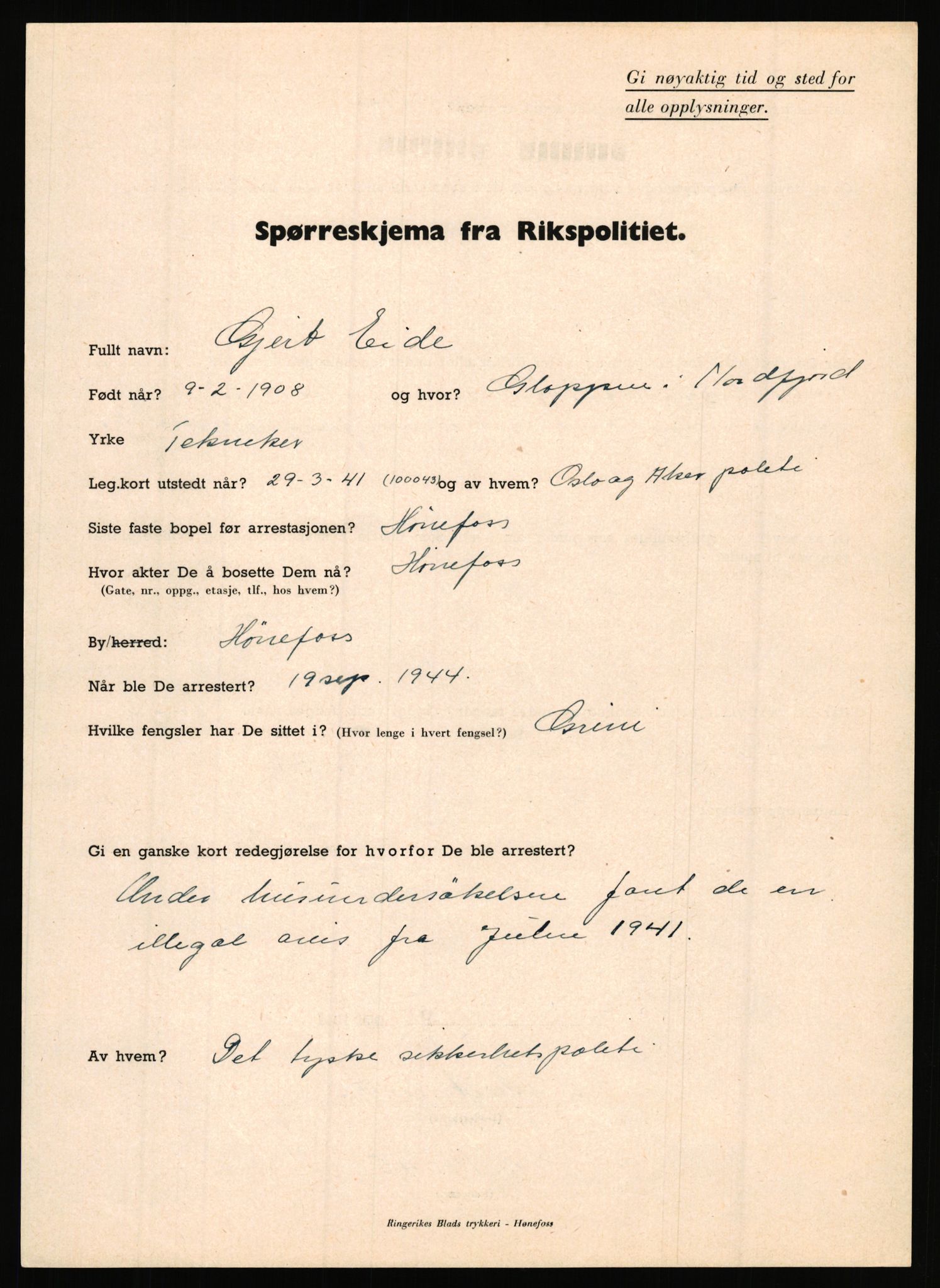 Rikspolitisjefen, AV/RA-S-1560/L/L0003: Bua, Bjarne - Erdal, Ingolf, 1940-1945, s. 718