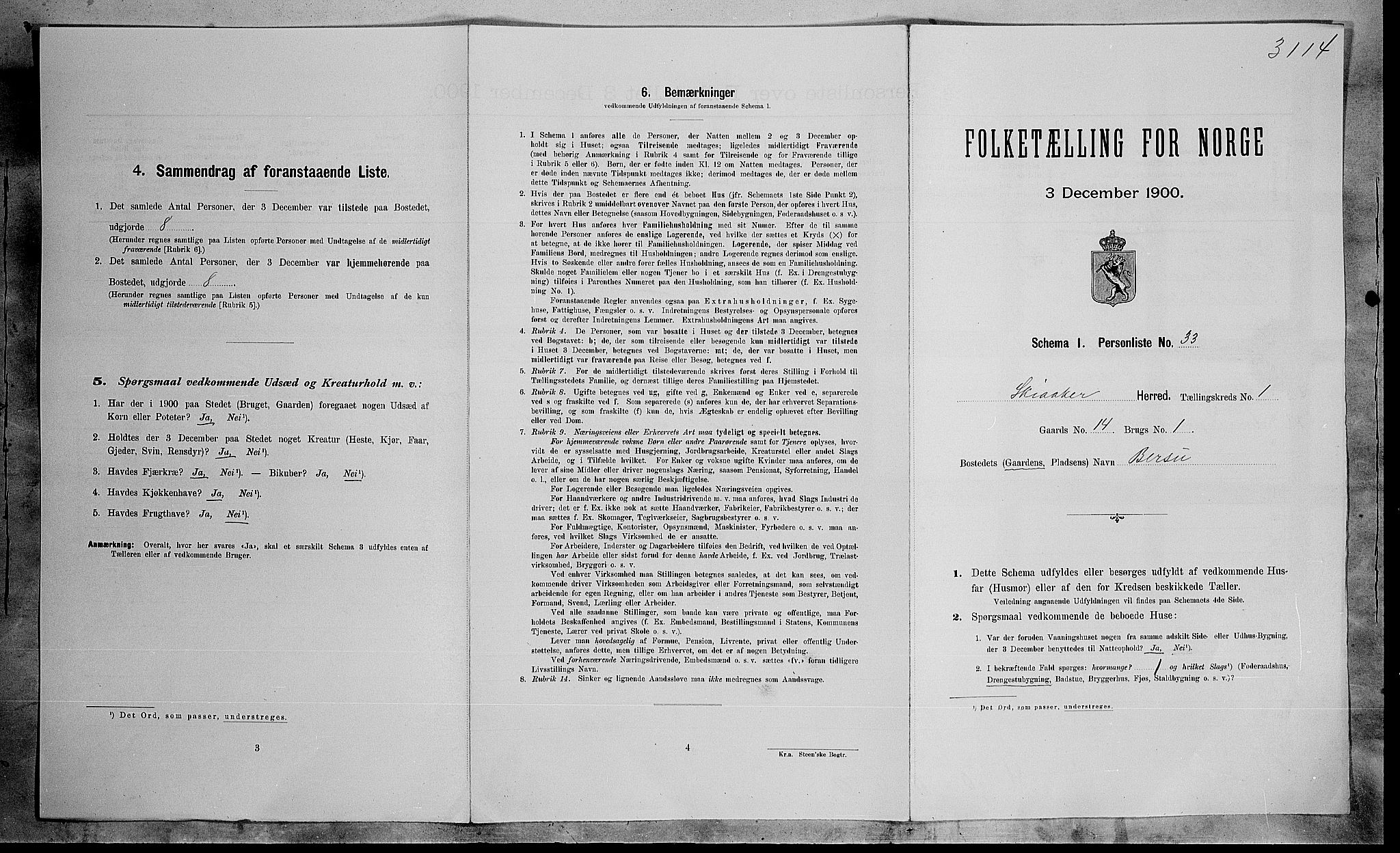 SAH, Folketelling 1900 for 0513 Skjåk herred, 1900, s. 100