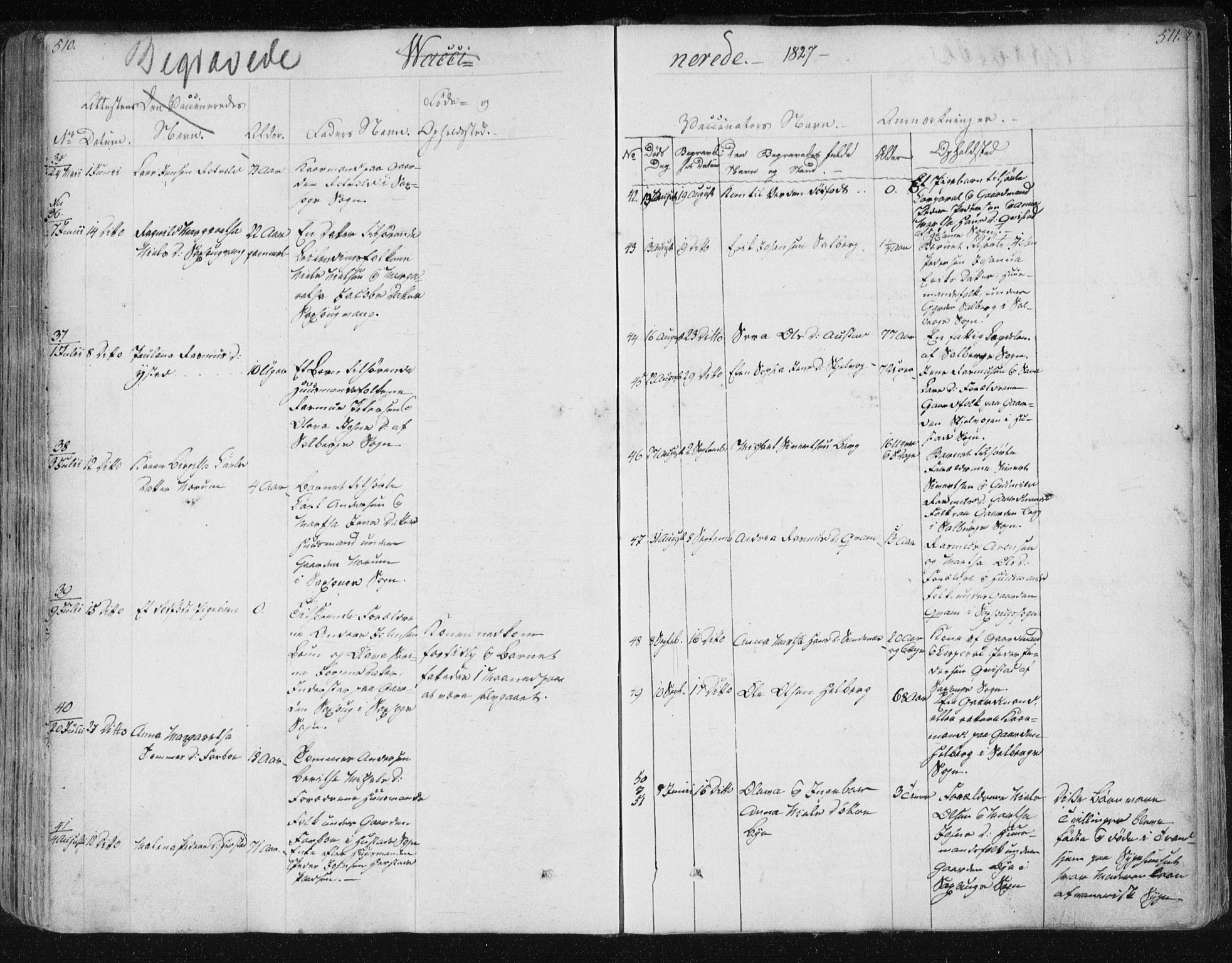 Ministerialprotokoller, klokkerbøker og fødselsregistre - Nord-Trøndelag, AV/SAT-A-1458/730/L0276: Ministerialbok nr. 730A05, 1822-1830, s. 510-511