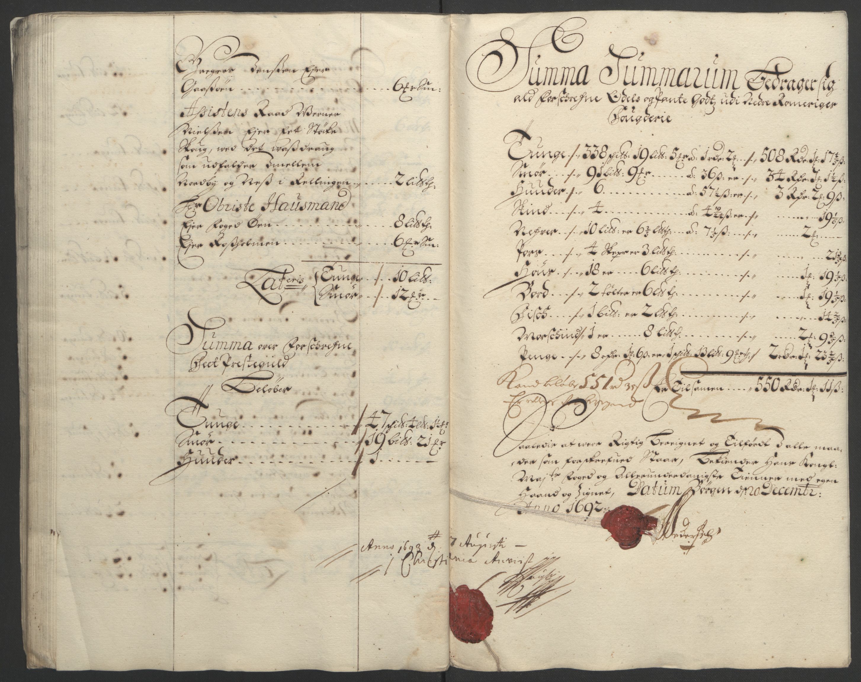 Rentekammeret inntil 1814, Reviderte regnskaper, Fogderegnskap, AV/RA-EA-4092/R11/L0577: Fogderegnskap Nedre Romerike, 1692, s. 91