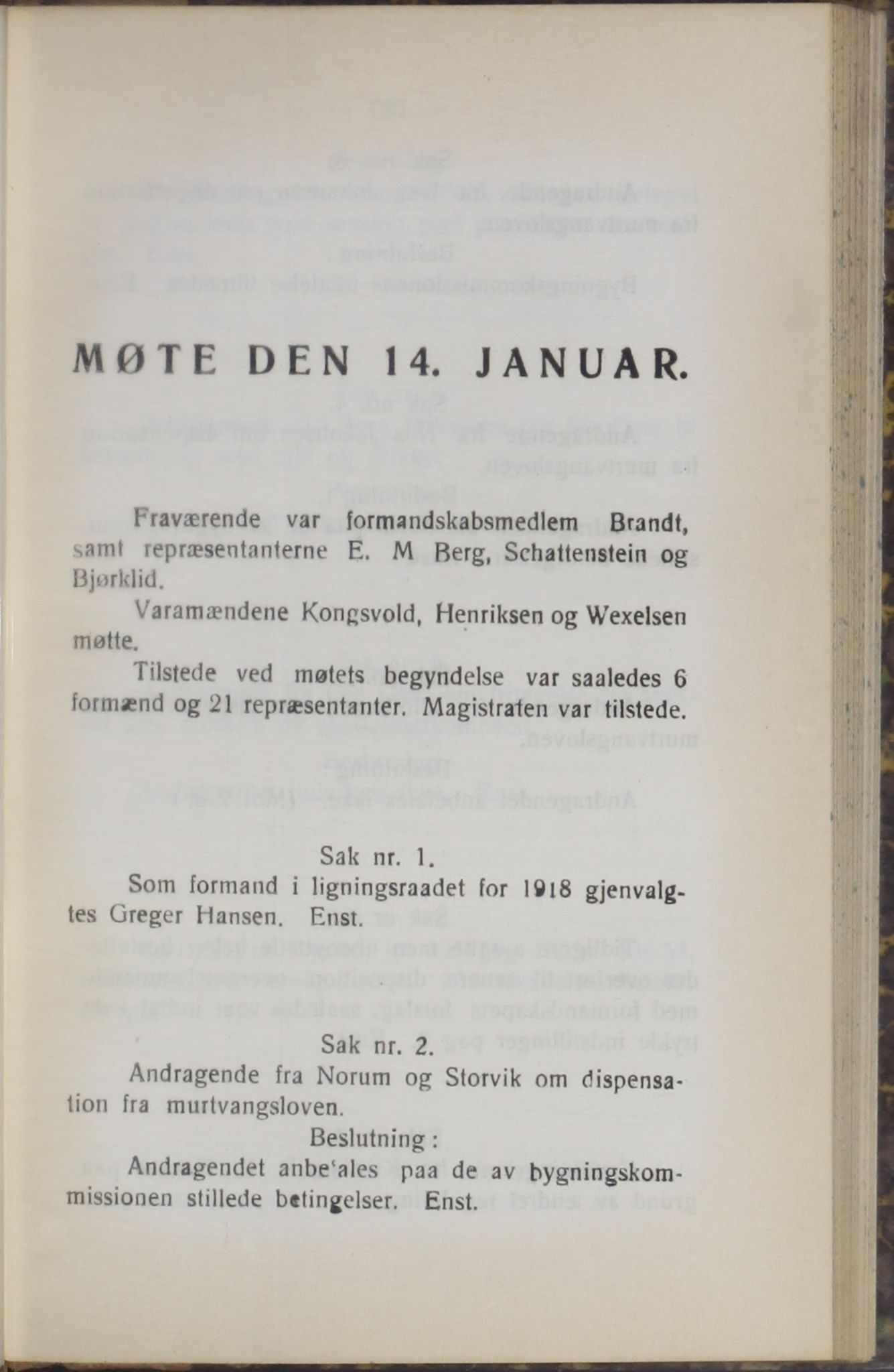 Narvik kommune. Formannskap , AIN/K-18050.150/A/Ab/L0008: Møtebok, 1918