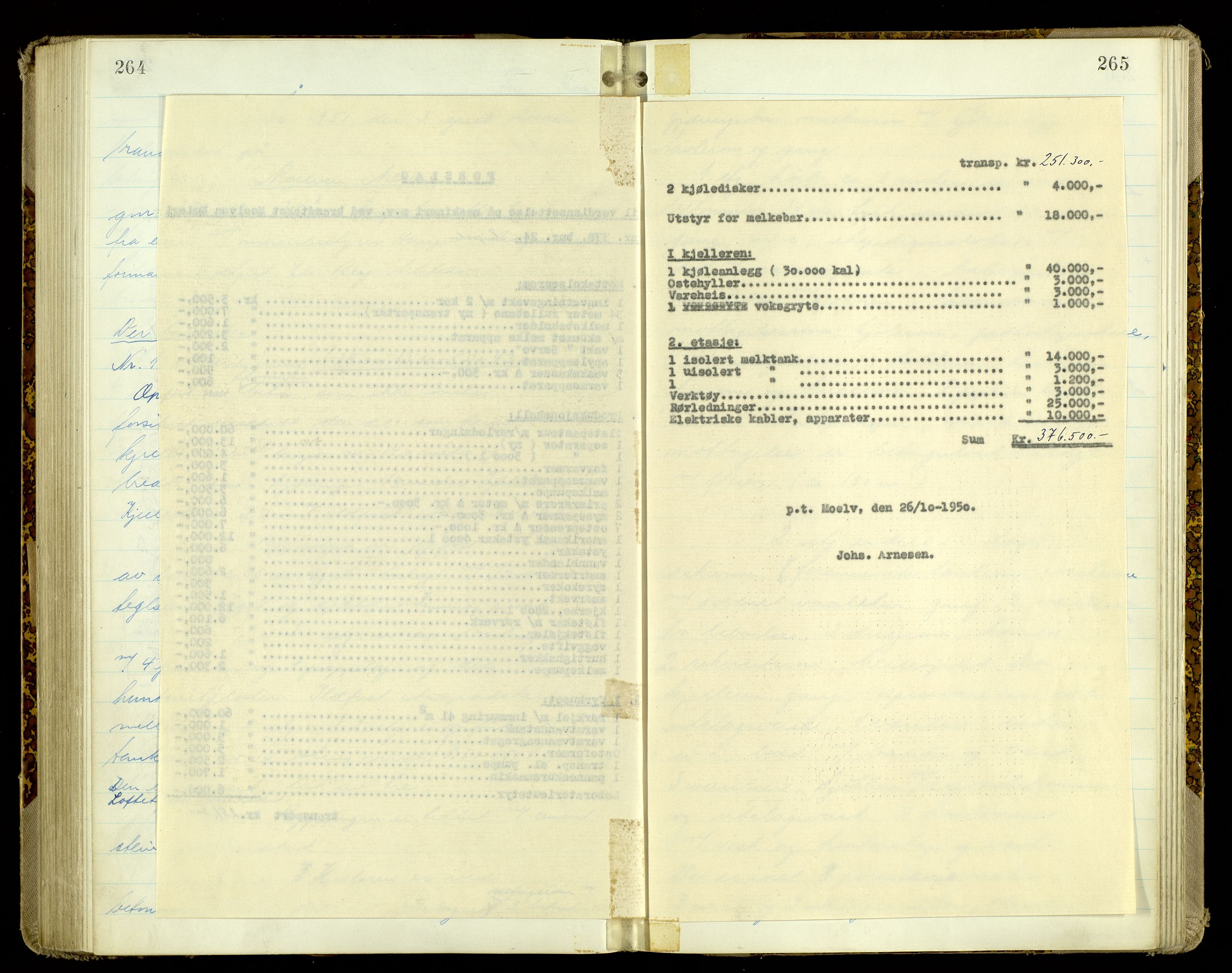 Norges Brannkasse, Ringsaker, AV/SAH-NBRANR-003/F/L0006: Branntakstprotokoll, 1943-1953