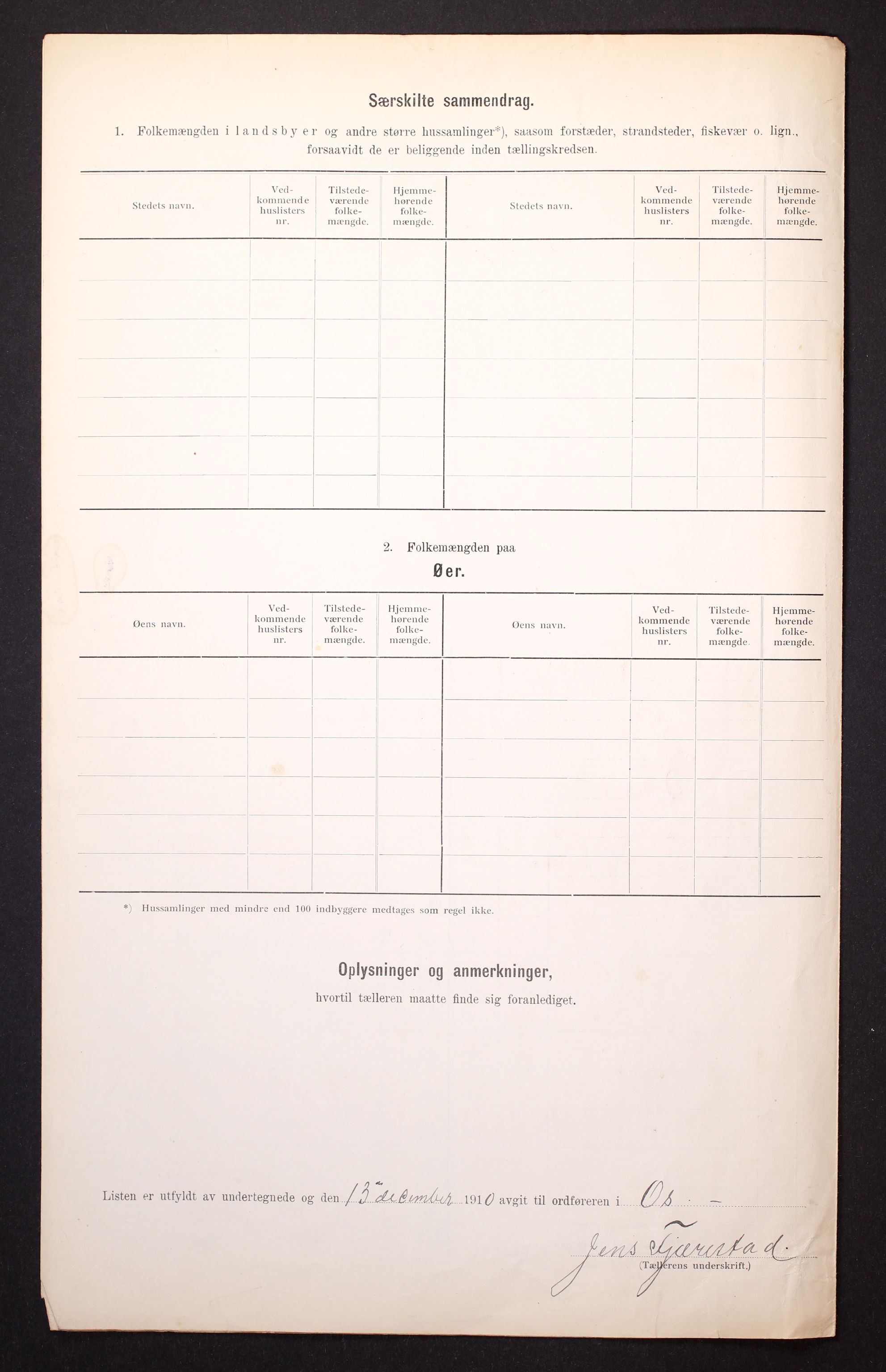 RA, Folketelling 1910 for 1243 Os herred, 1910, s. 6