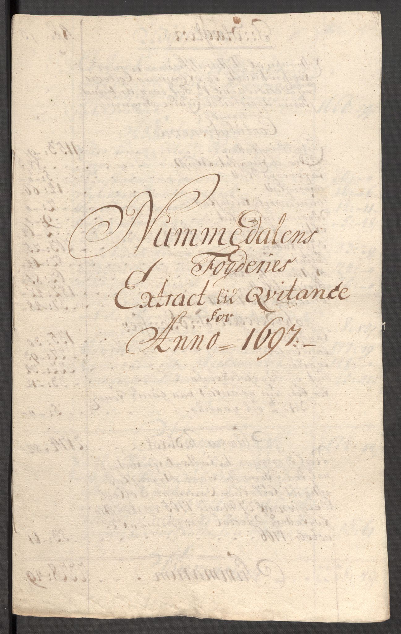 Rentekammeret inntil 1814, Reviderte regnskaper, Fogderegnskap, RA/EA-4092/R64/L4425: Fogderegnskap Namdal, 1696-1698, s. 134