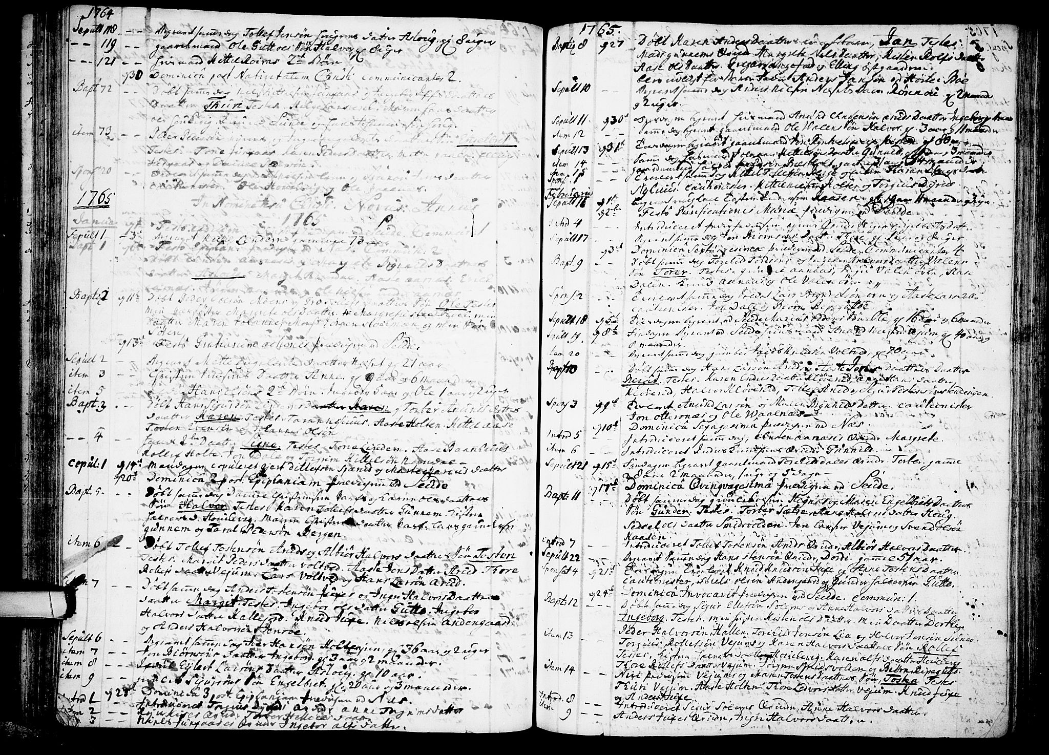 Sauherad kirkebøker, SAKO/A-298/F/Fa/L0003: Ministerialbok nr. I 3, 1722-1766