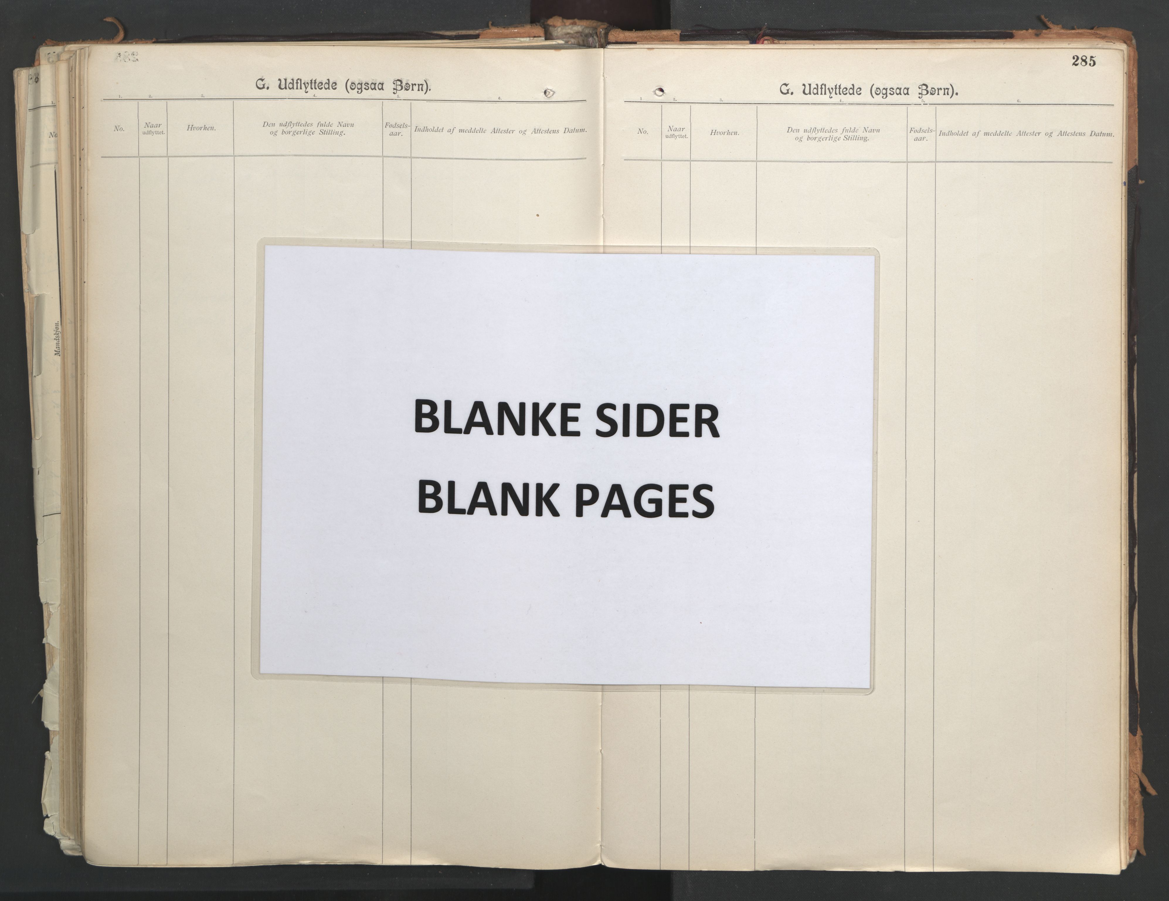 Ministerialprotokoller, klokkerbøker og fødselsregistre - Nordland, AV/SAT-A-1459/851/L0724: Ministerialbok nr. 851A01, 1901-1922, s. 285