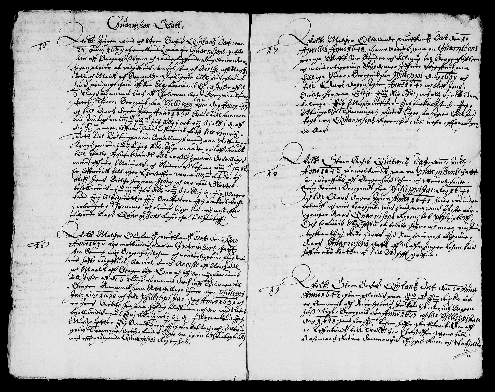 Rentekammeret inntil 1814, Reviderte regnskaper, Lensregnskaper, AV/RA-EA-5023/R/Rb/Rbt/L0089: Bergenhus len, 1637-1642
