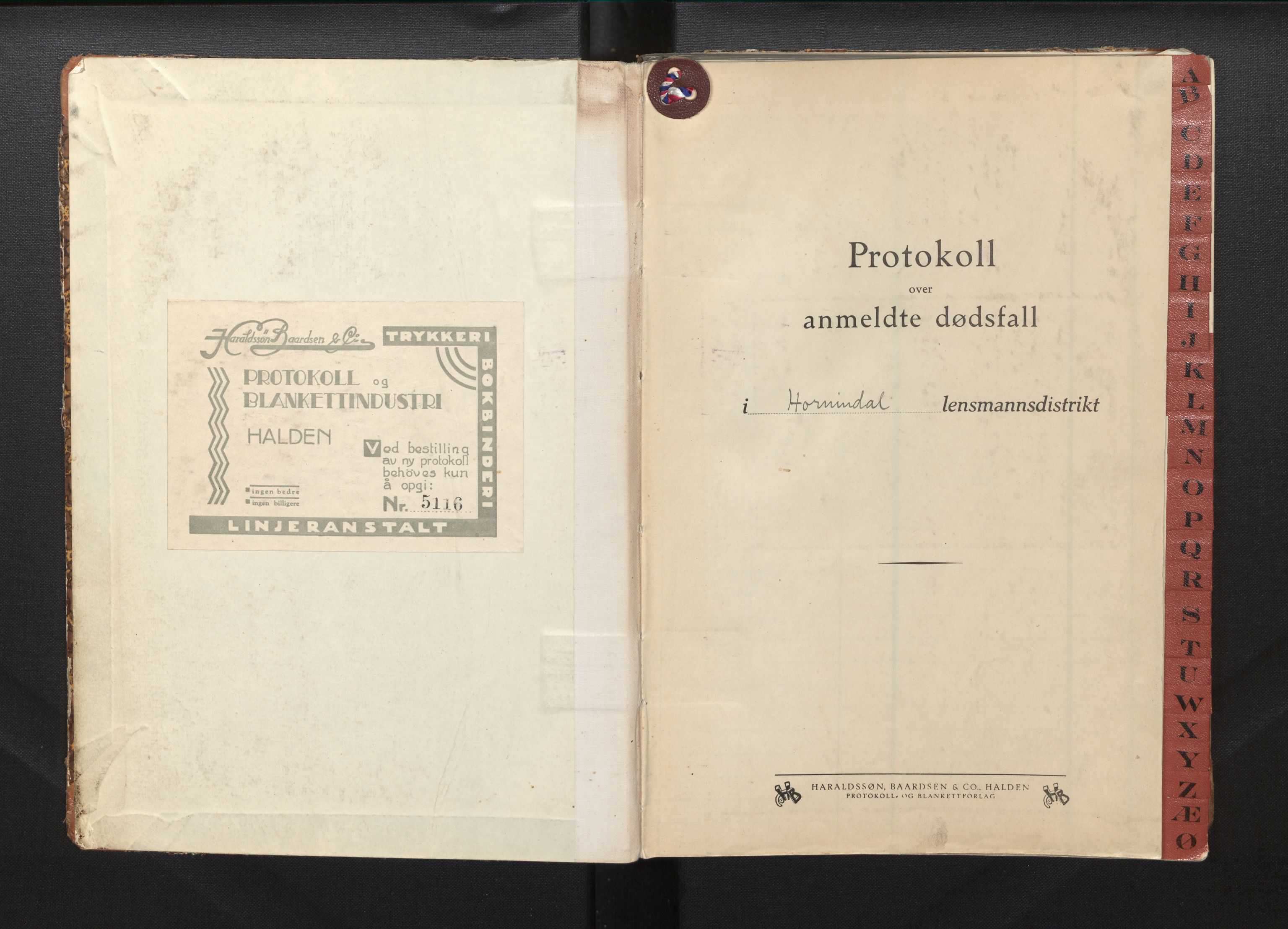 Lensmannen i Hornindal, AV/SAB-A-28201/0006/L0002a: Dødsfallprotokoll, 1938-1950