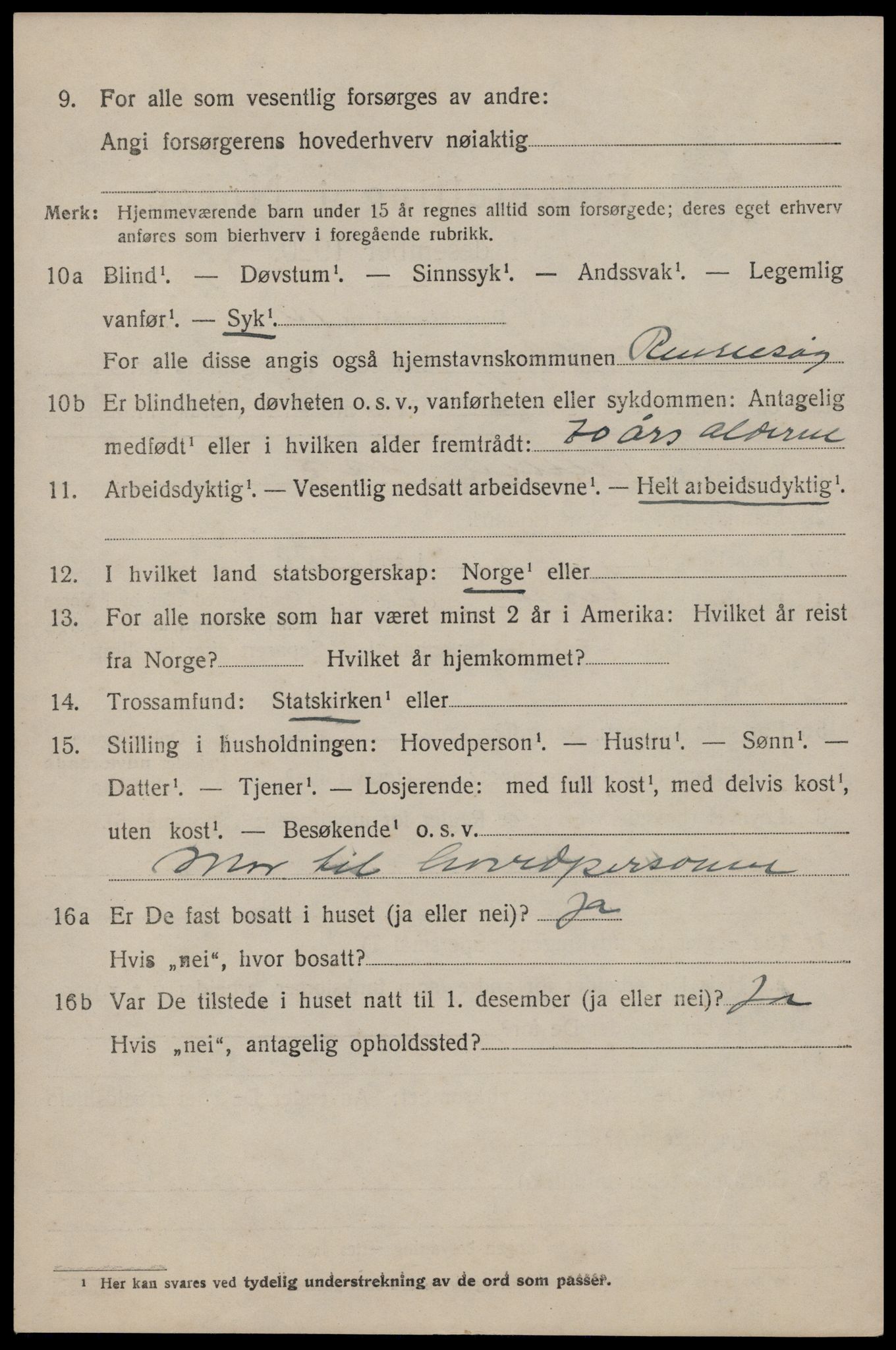 SAST, Folketelling 1920 for 1142 Rennesøy herred, 1920, s. 2673