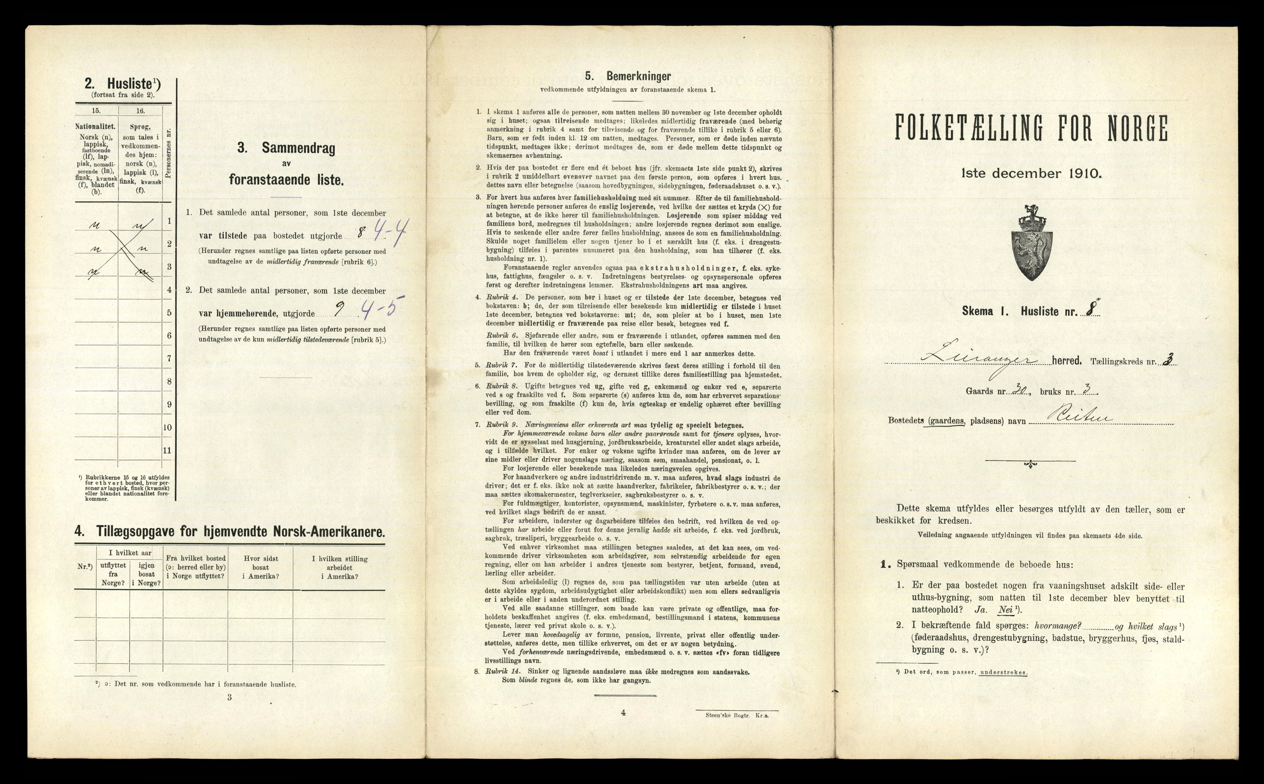 RA, Folketelling 1910 for 1847 Leiranger herred, 1910, s. 379