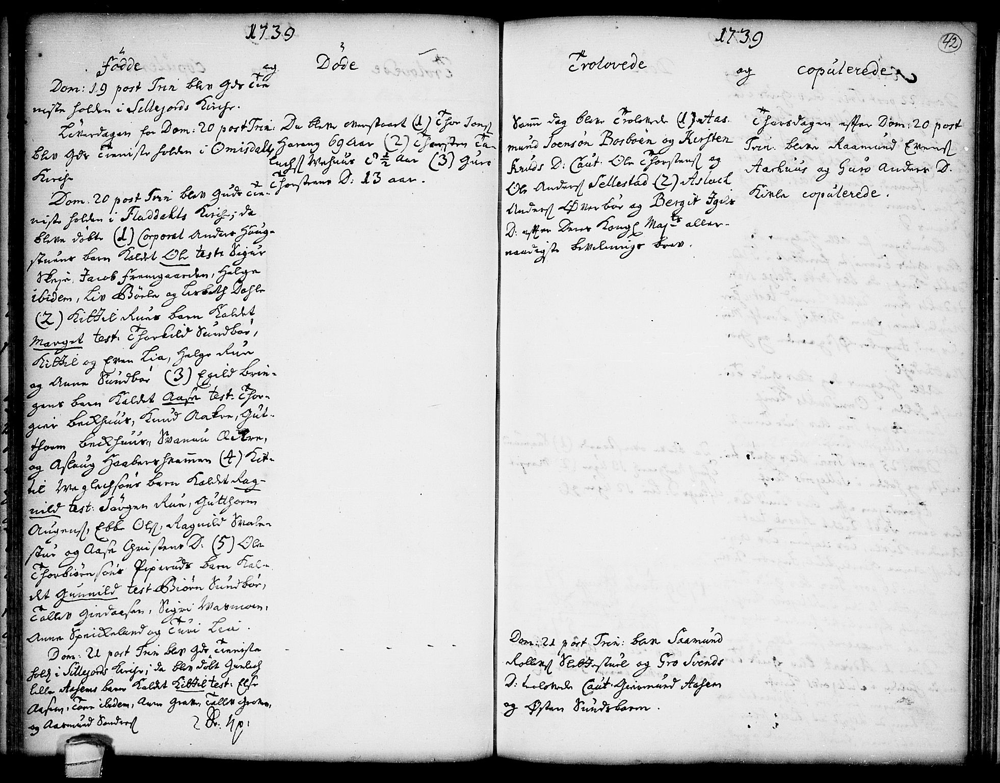Seljord kirkebøker, SAKO/A-20/F/Fa/L0005: Ministerialbok nr. I 5, 1737-1743, s. 42