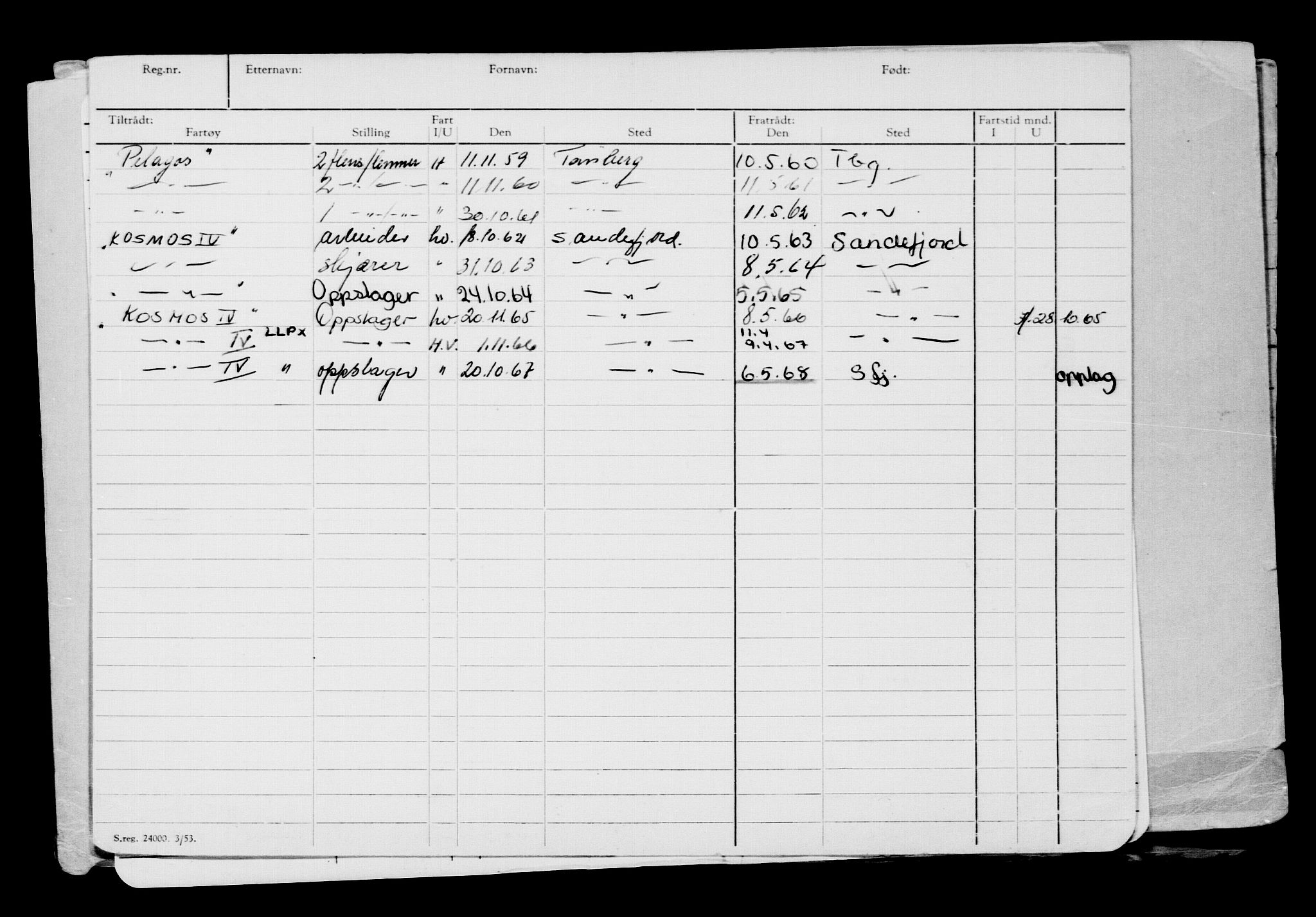 Direktoratet for sjømenn, AV/RA-S-3545/G/Gb/L0157: Hovedkort, 1918, s. 709