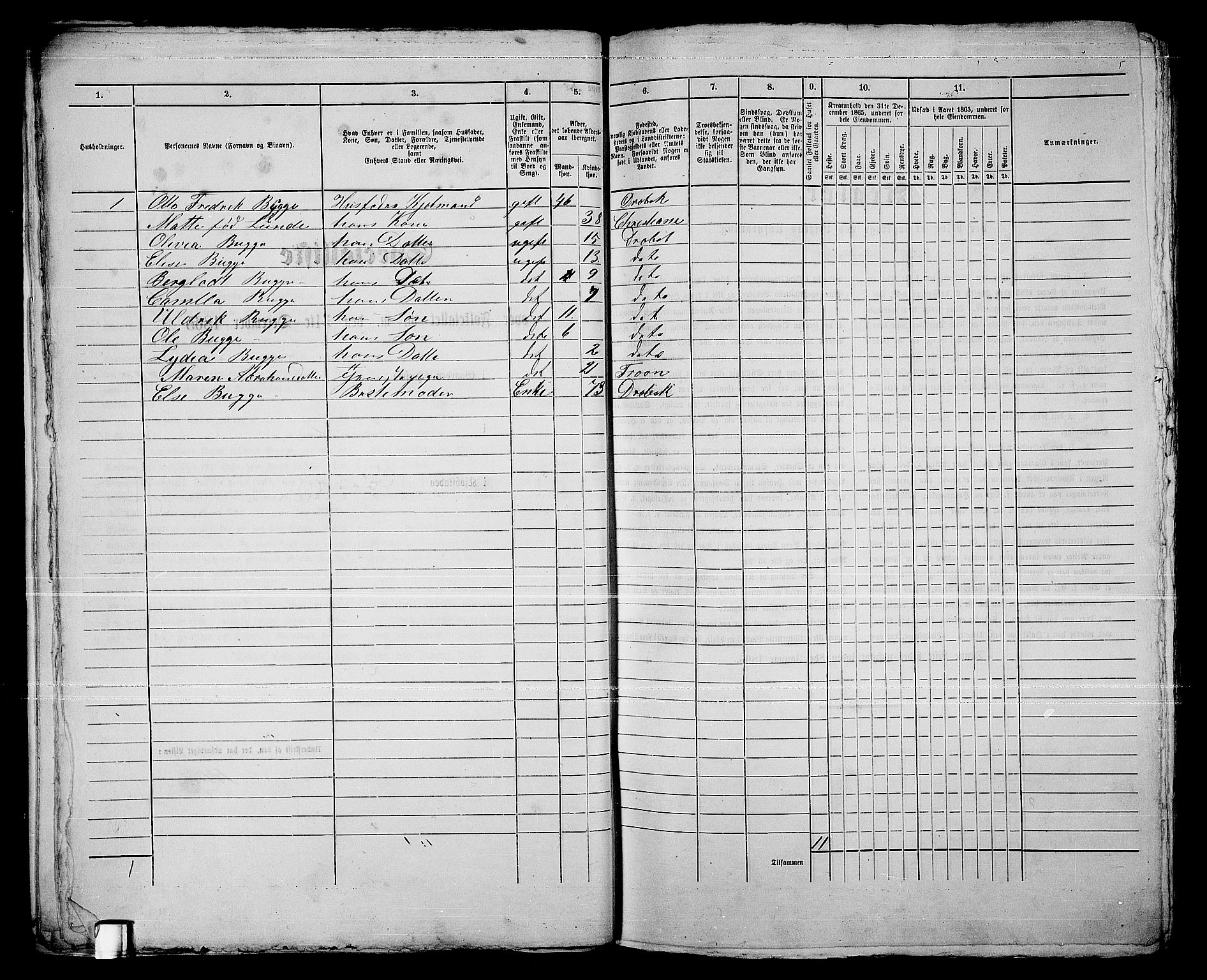 RA, Folketelling 1865 for 0203B Drøbak prestegjeld, Drøbak kjøpstad, 1865, s. 23