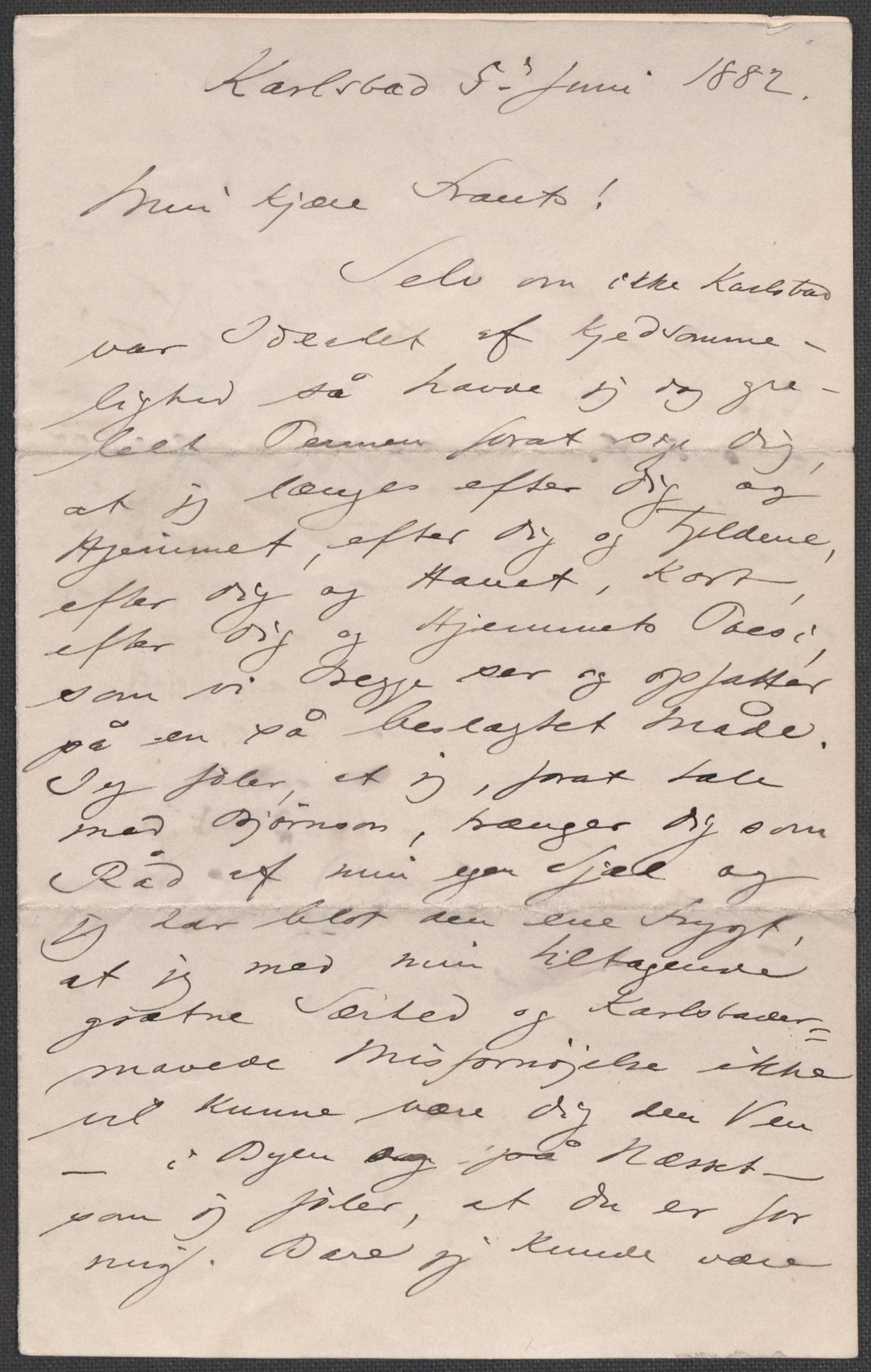 Beyer, Frants, RA/PA-0132/F/L0001: Brev fra Edvard Grieg til Frantz Beyer og "En del optegnelser som kan tjene til kommentar til brevene" av Marie Beyer, 1872-1907, s. 59