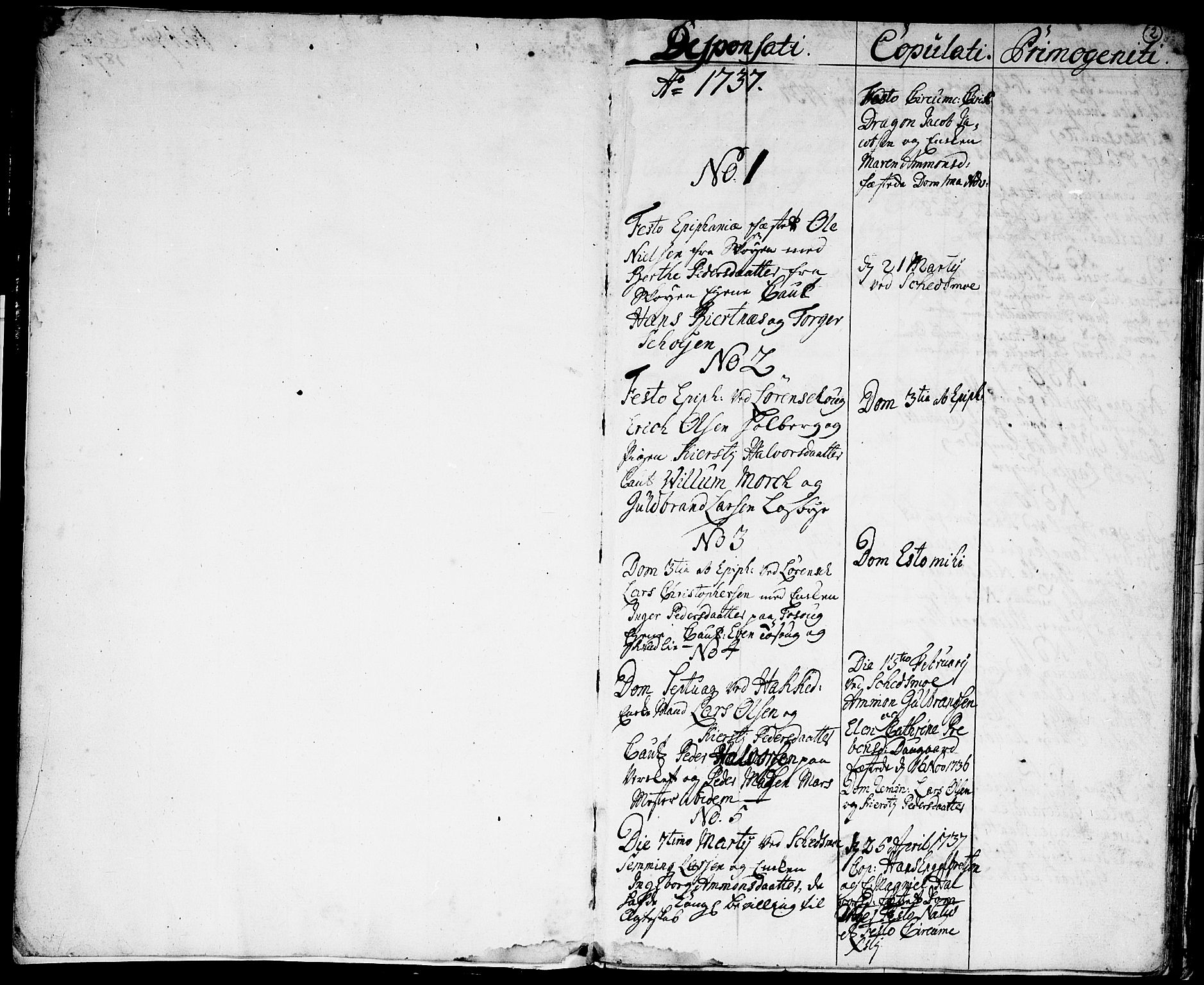 Skedsmo prestekontor Kirkebøker, AV/SAO-A-10033a/F/Fa/L0004: Ministerialbok nr. I 4, 1737-1768, s. 2