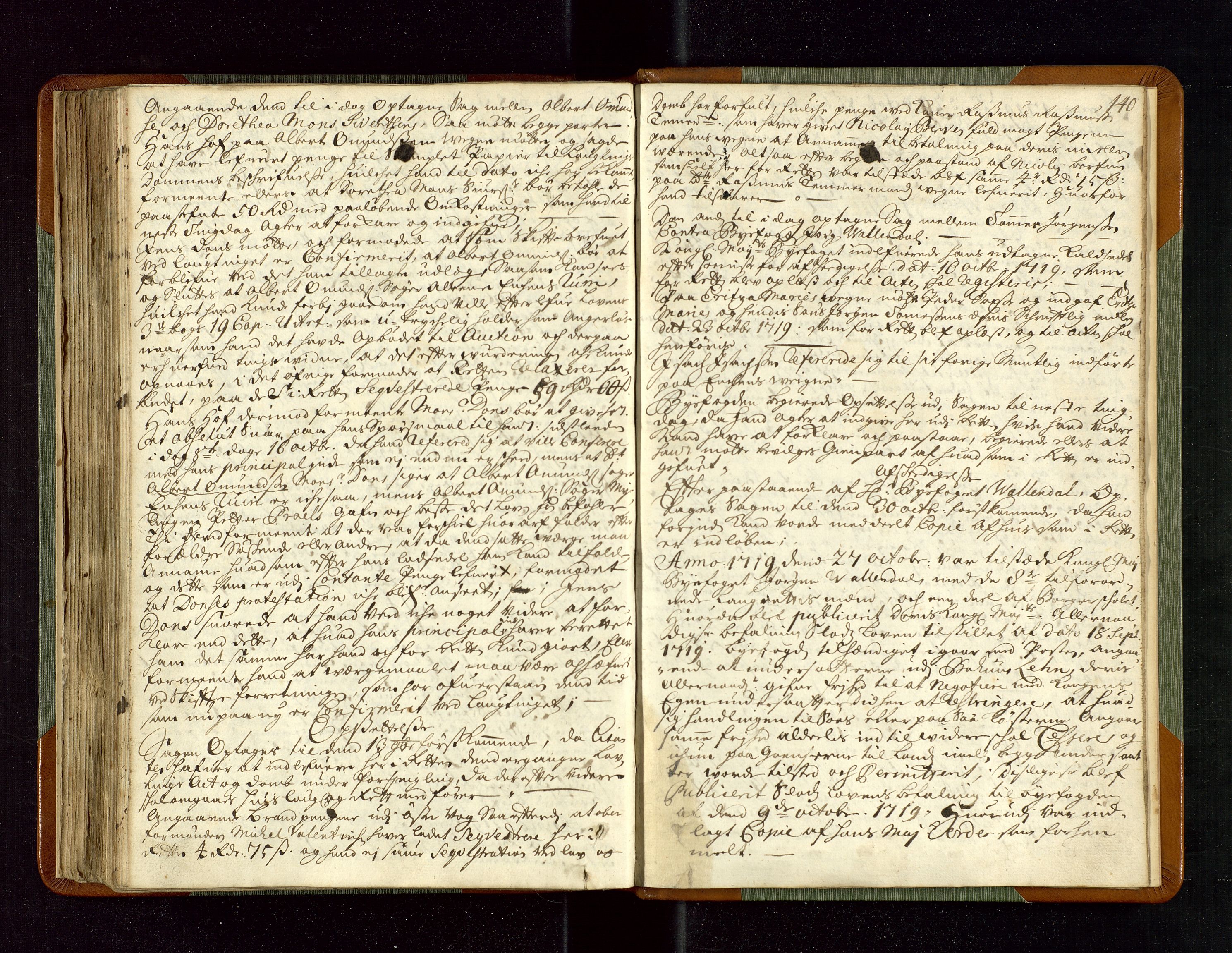 Stavanger byfogd, AV/SAST-A-101408/001/3/30/30BA/L0034: Bytingprotkoll, 1716-1719, s. 139b-140a