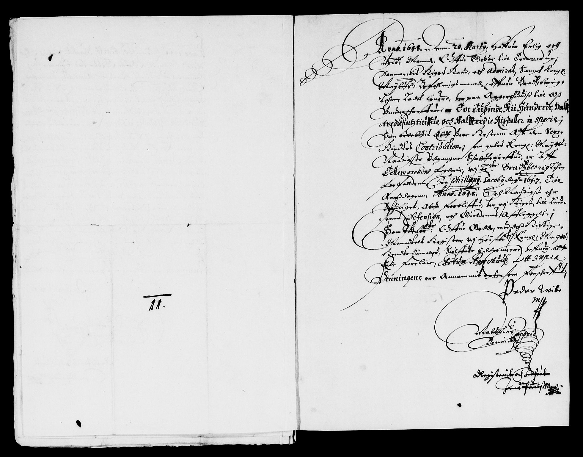 Rentekammeret inntil 1814, Reviderte regnskaper, Lensregnskaper, AV/RA-EA-5023/R/Rb/Rbp/L0034: Bratsberg len, 1647-1649