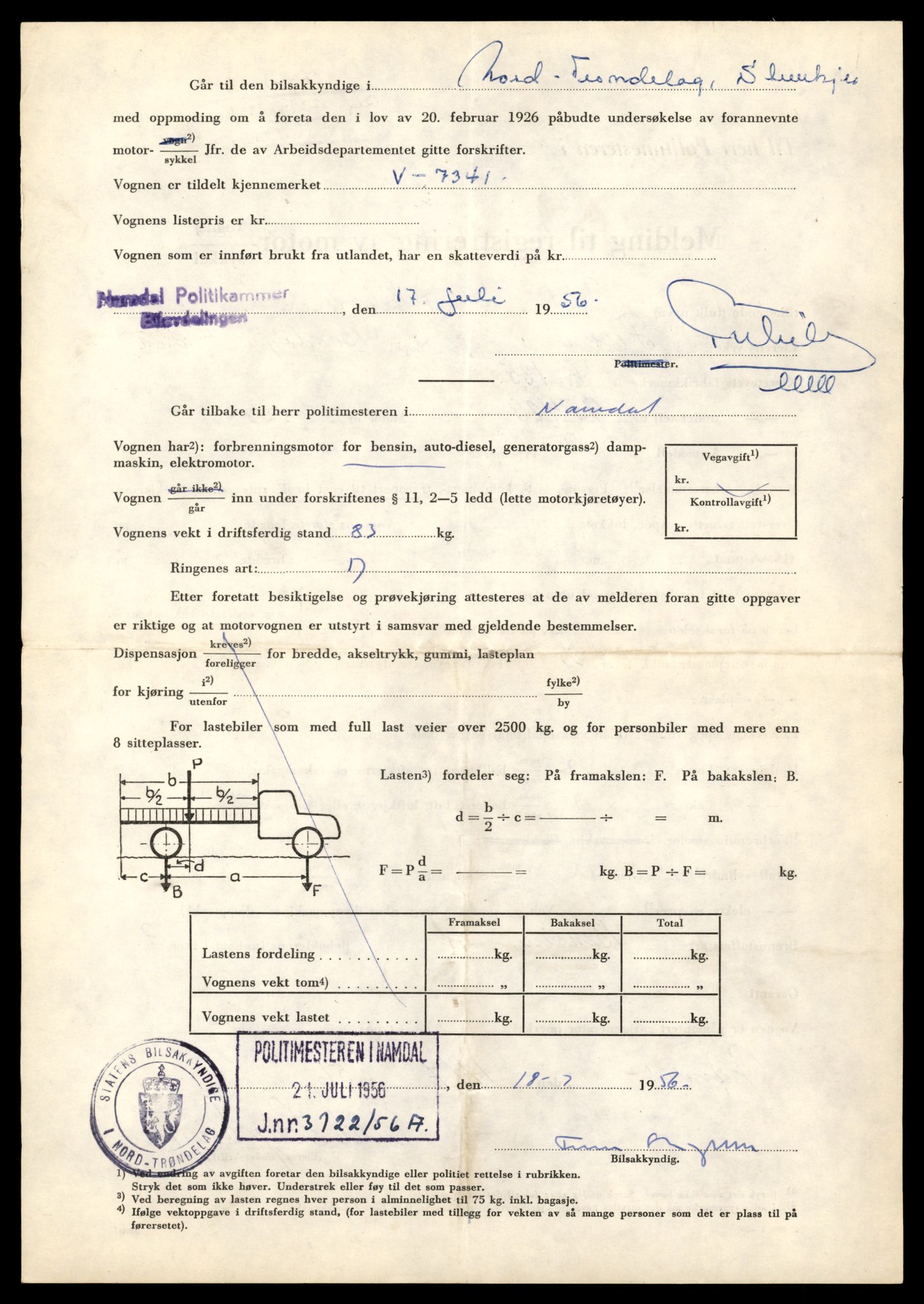 Møre og Romsdal vegkontor - Ålesund trafikkstasjon, AV/SAT-A-4099/F/Fe/L0040: Registreringskort for kjøretøy T 13531 - T 13709, 1927-1998, s. 1233
