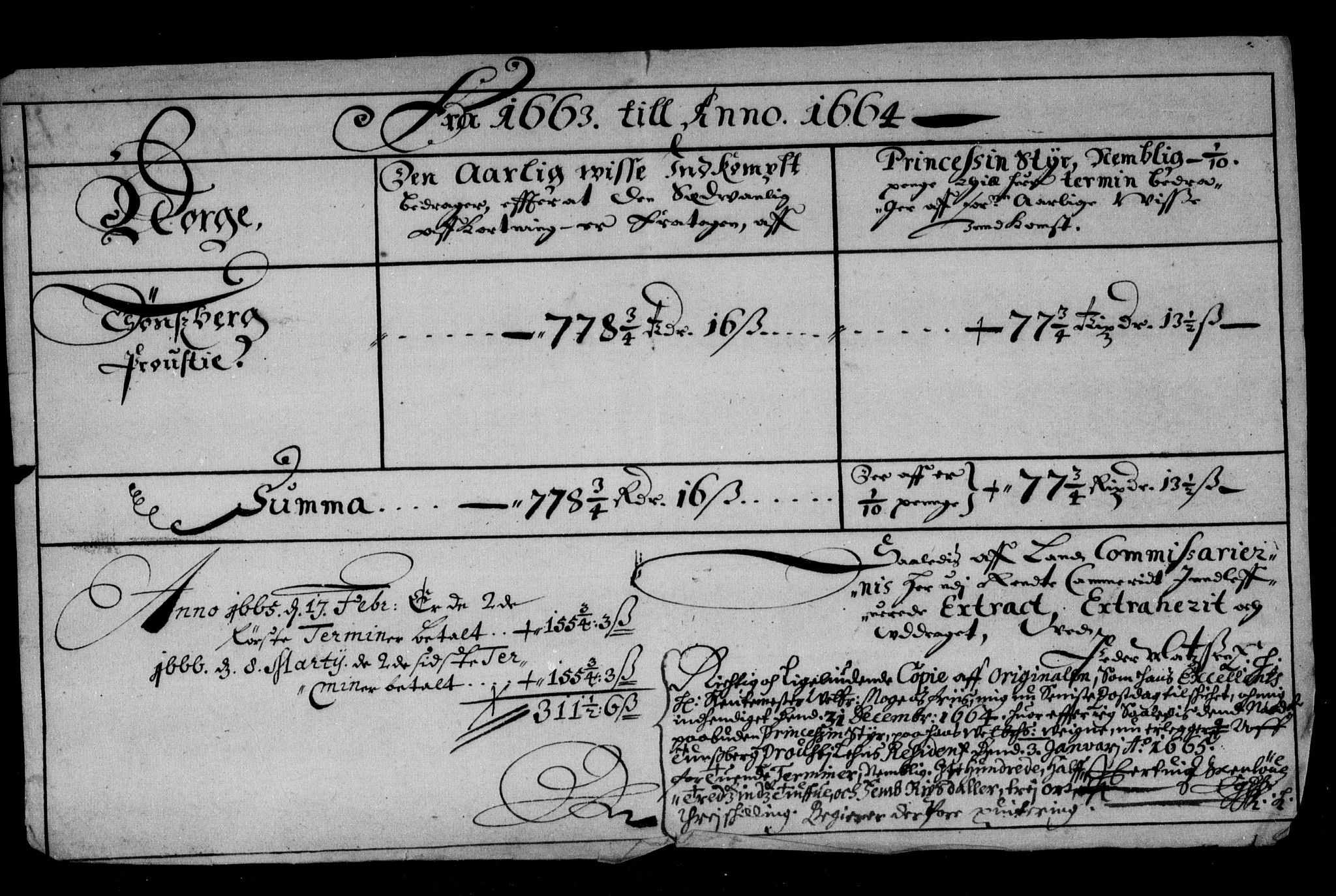 Rentekammeret inntil 1814, Reviderte regnskaper, Stiftamtstueregnskaper, Landkommissariatet på Akershus og Akershus stiftamt, AV/RA-EA-5869/R/Rb/L0043: Akershus stiftamt, 1664-1666
