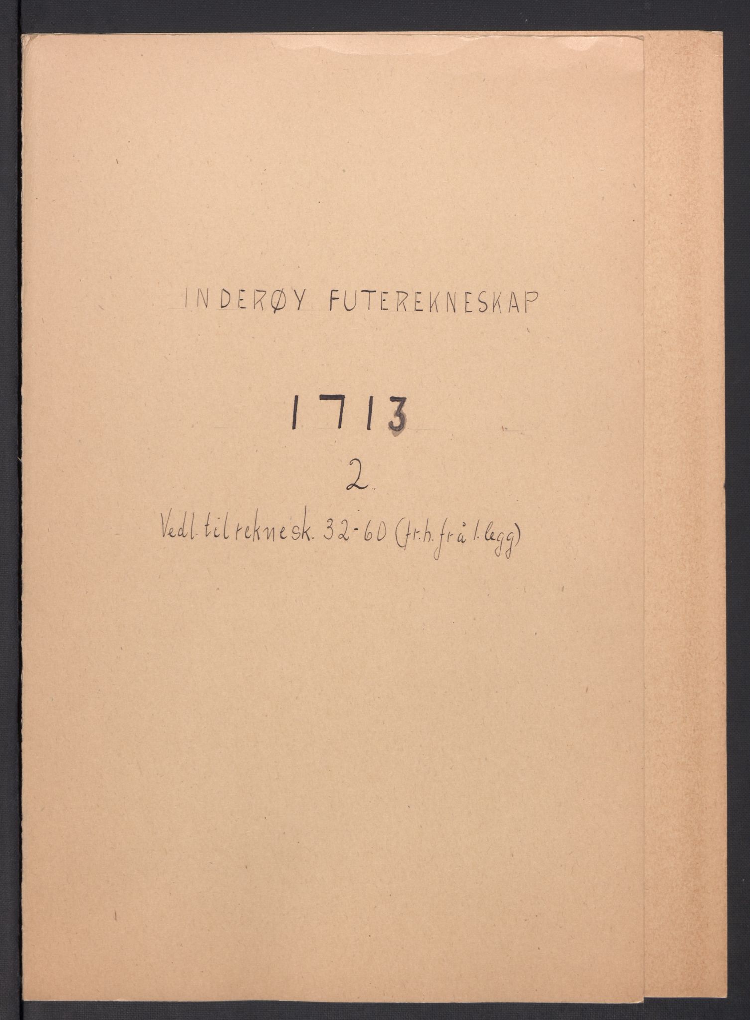 Rentekammeret inntil 1814, Reviderte regnskaper, Fogderegnskap, RA/EA-4092/R63/L4321: Fogderegnskap Inderøy, 1713, s. 292