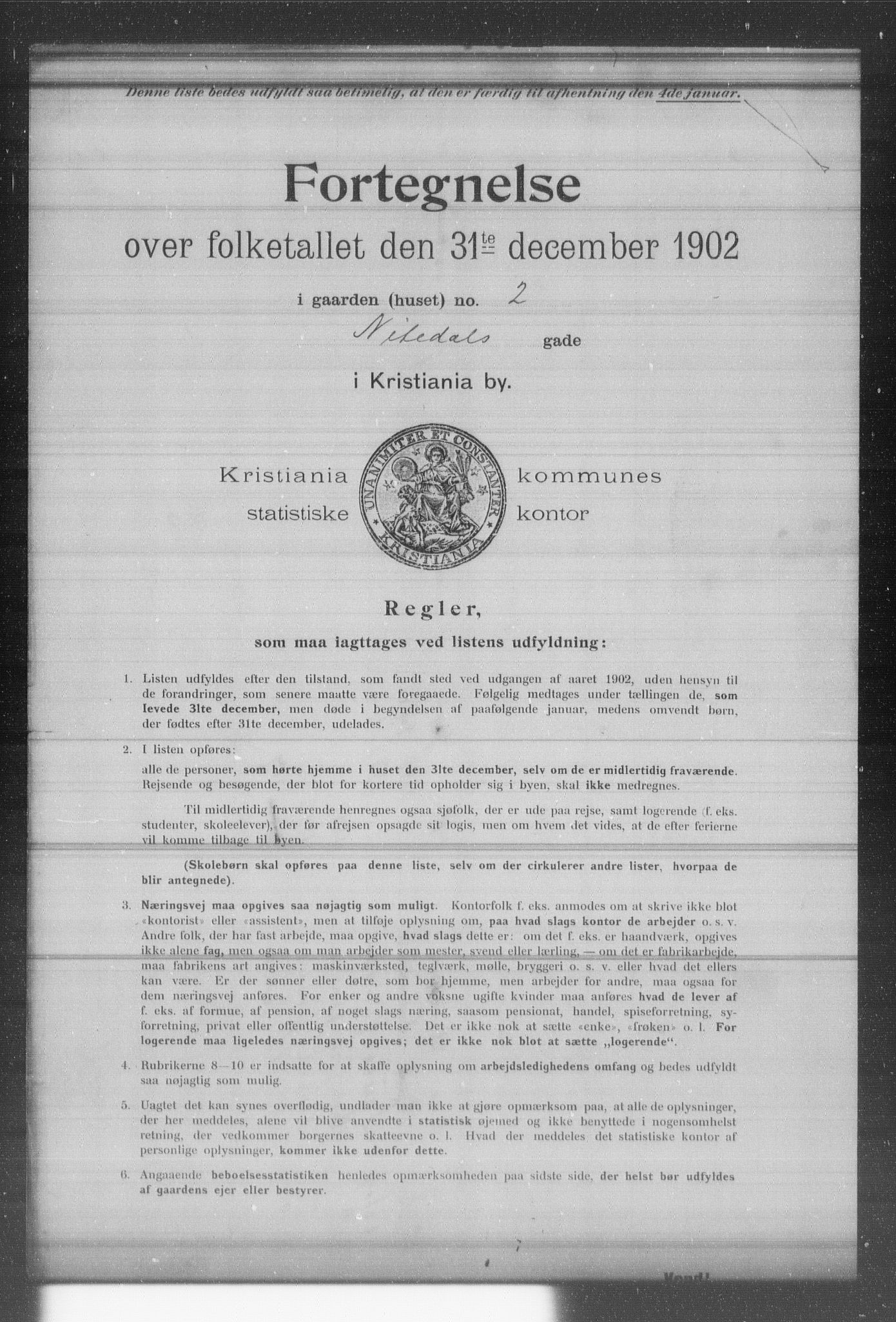 OBA, Kommunal folketelling 31.12.1902 for Kristiania kjøpstad, 1902, s. 13491