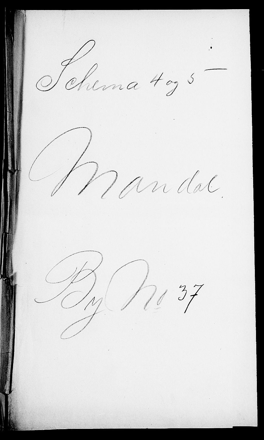 SAK, Folketelling 1900 for 1002 Mandal ladested, 1900, s. 1