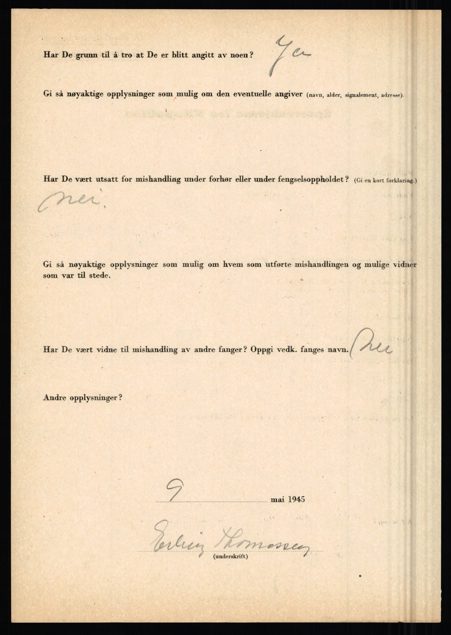 Rikspolitisjefen, AV/RA-S-1560/L/L0017: Tidemann, Hermann G. - Veum, Tjostolv, 1940-1945, s. 118