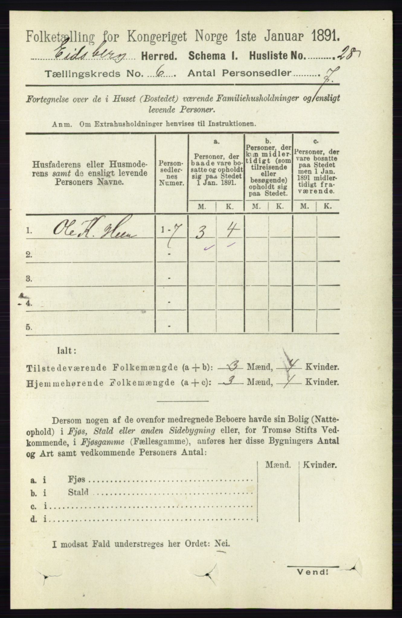 RA, Folketelling 1891 for 0125 Eidsberg herred, 1891, s. 3518