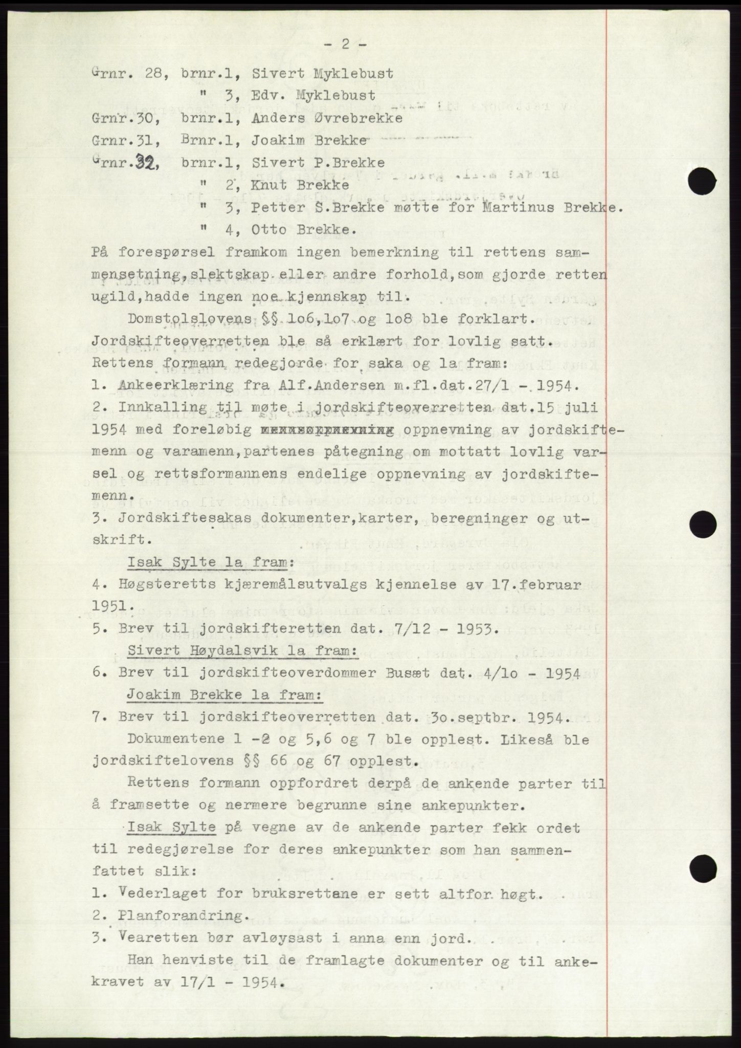 Søre Sunnmøre sorenskriveri, AV/SAT-A-4122/1/2/2C/L0100: Pantebok nr. 26A, 1954-1955, Dagboknr: 500/1955