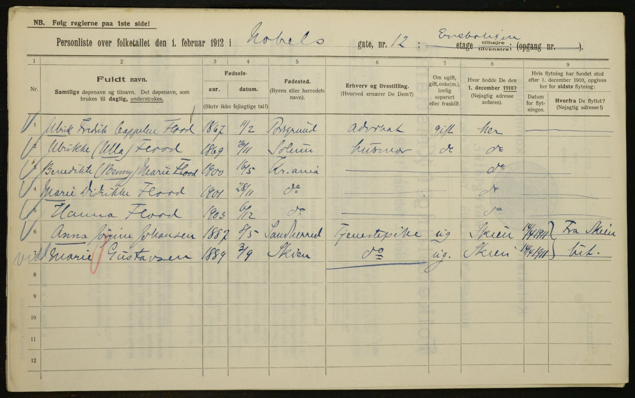 OBA, Kommunal folketelling 1.2.1912 for Kristiania, 1912, s. 71844