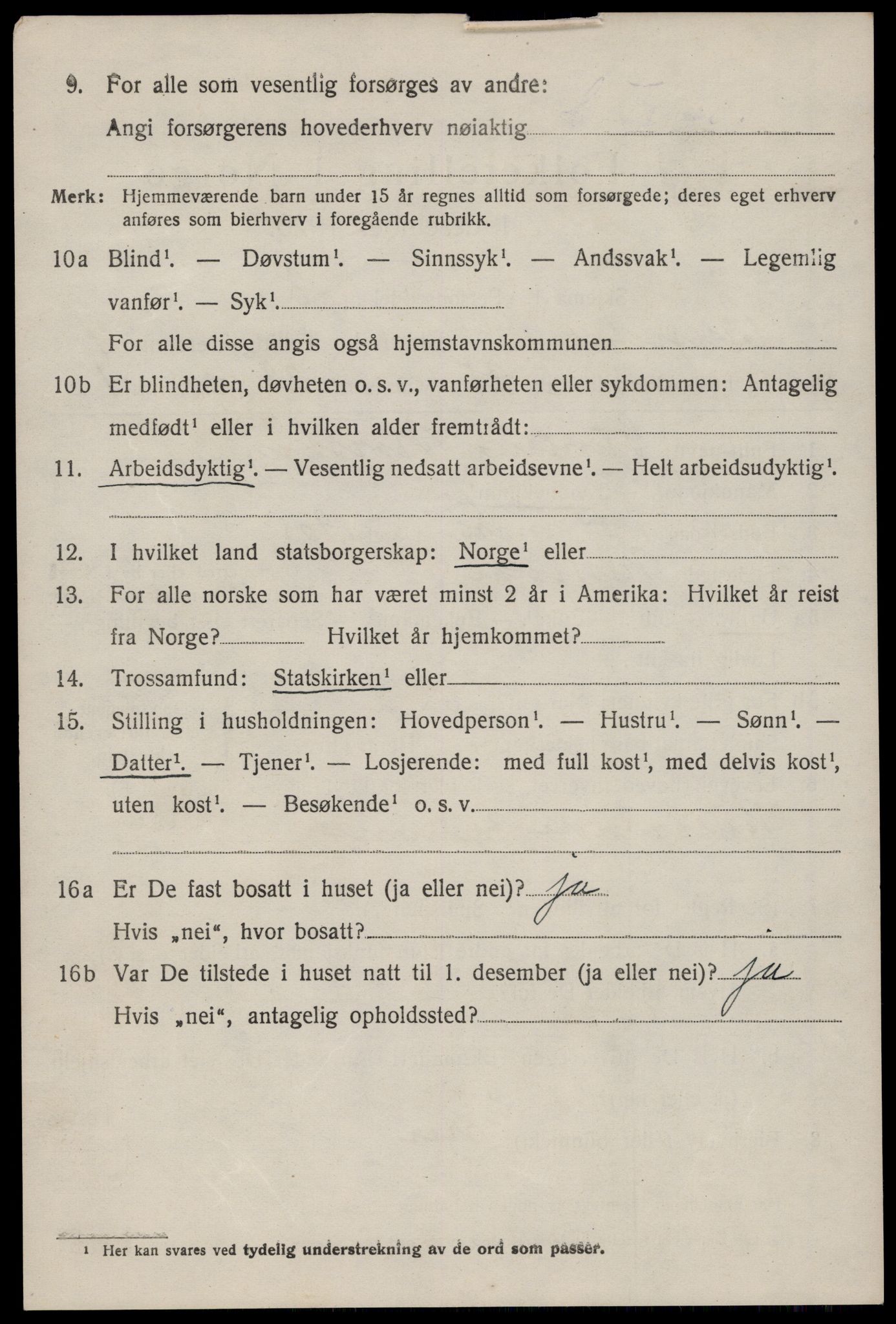 SAKO, Folketelling 1920 for 0830 Nissedal herred, 1920, s. 2026