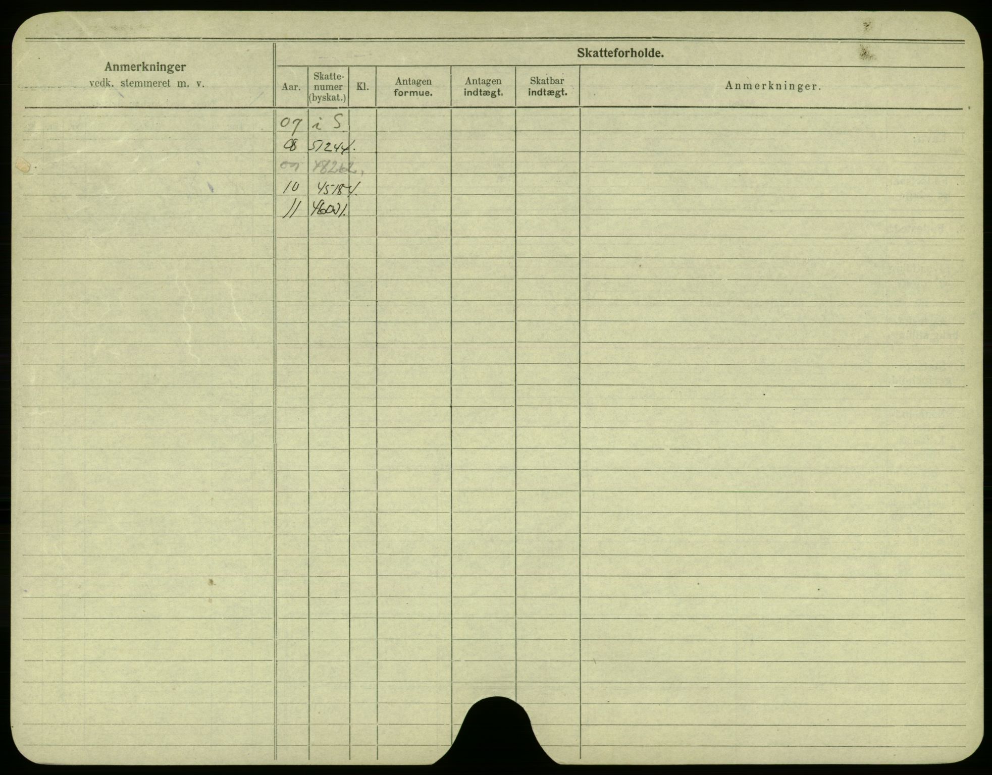 Oslo folkeregister, Registerkort, AV/SAO-A-11715/F/Fa/Fac/L0005: Menn, 1906-1914, s. 1058b