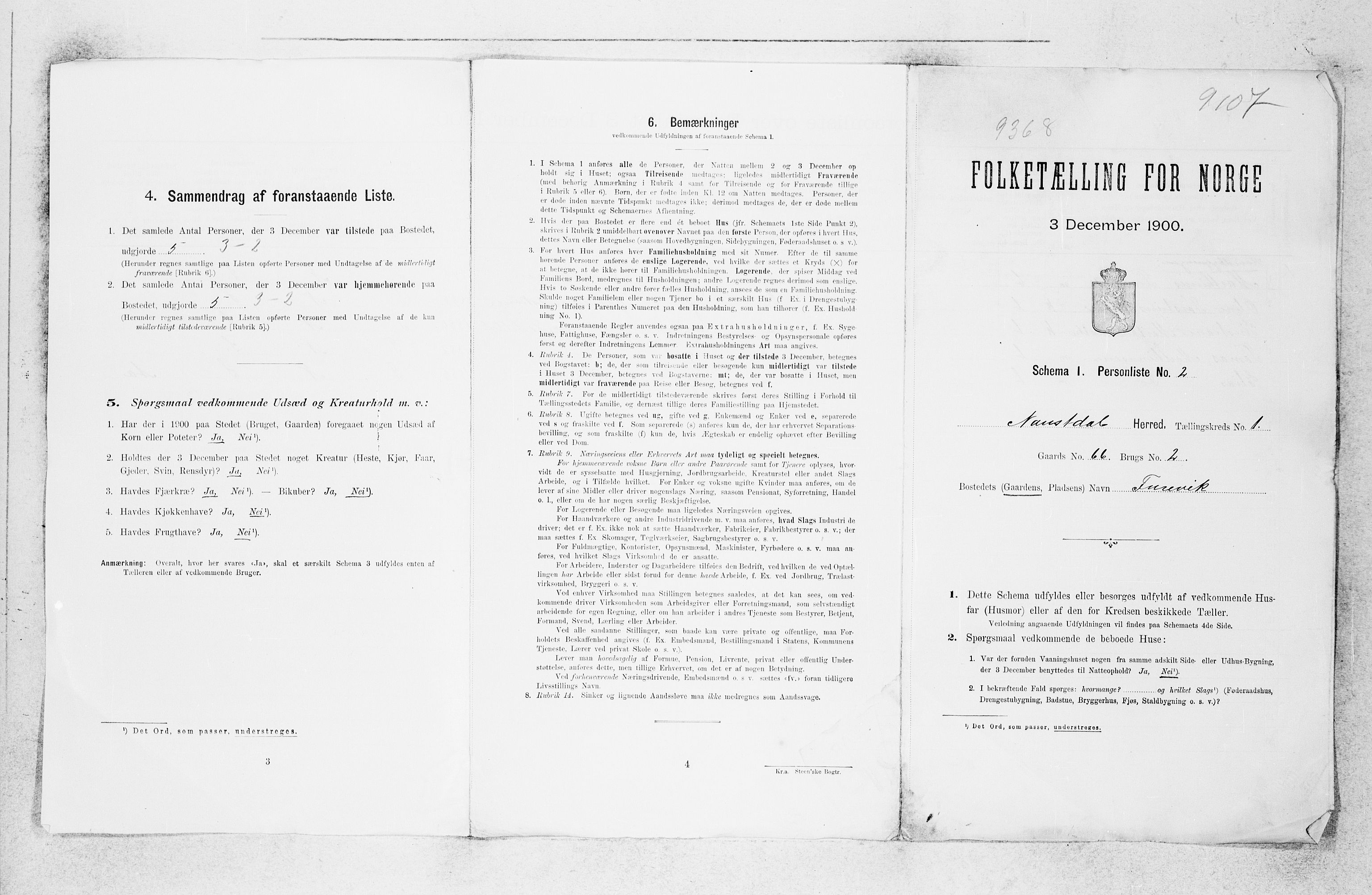 SAB, Folketelling 1900 for 1433 Naustdal herred, 1900, s. 18