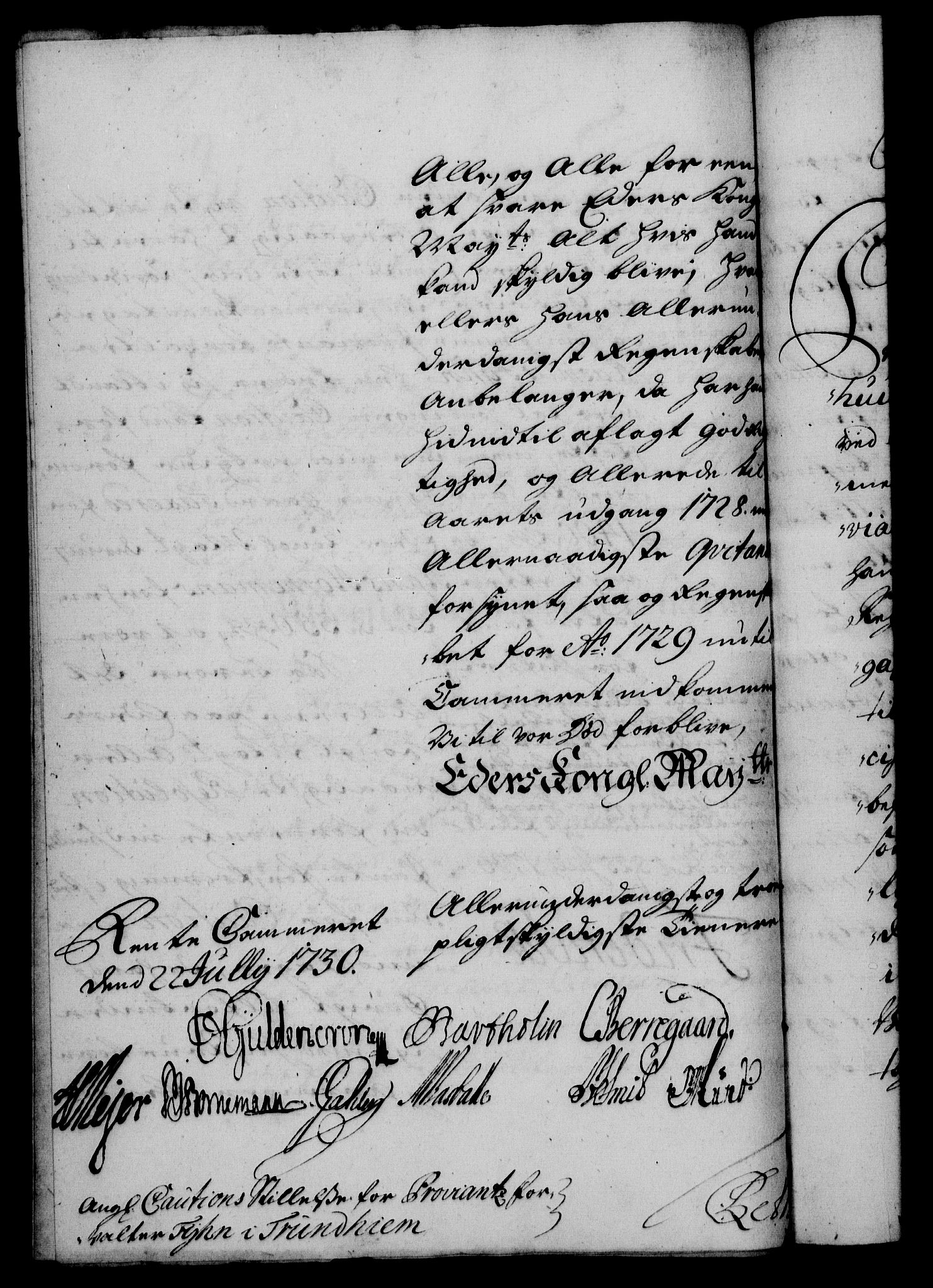 Rentekammeret, Kammerkanselliet, AV/RA-EA-3111/G/Gf/Gfa/L0013: Norsk relasjons- og resolusjonsprotokoll (merket RK 52.13), 1730, s. 479